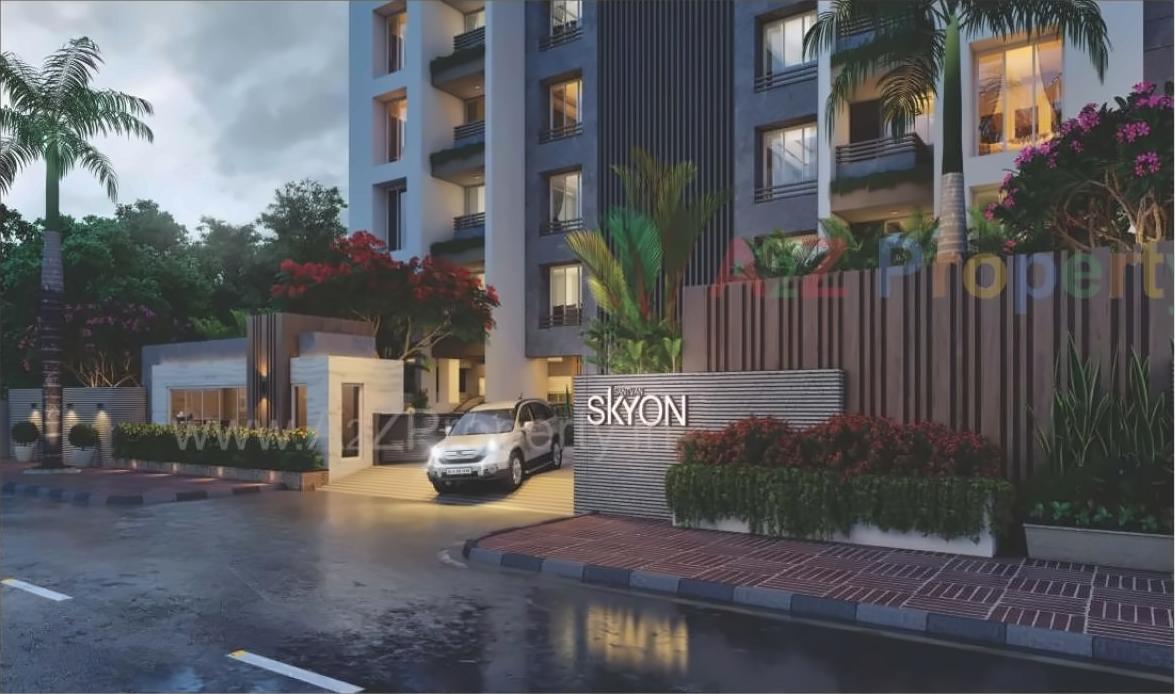 3D Elevation of real estate project Santvan Skyon located at Palanpur, Surat, Gujarat