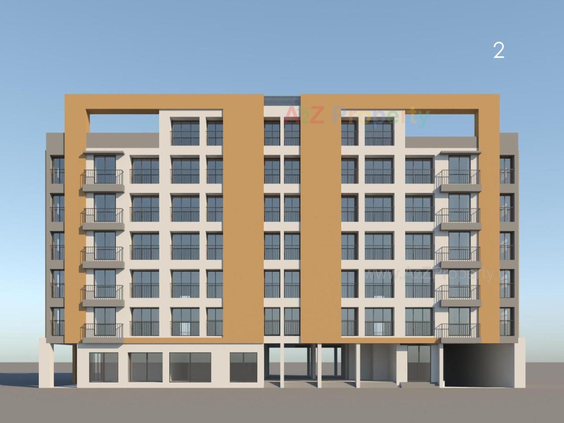 3D Elevation of real estate project Sapna Heaven located at Surat, Surat, Gujarat