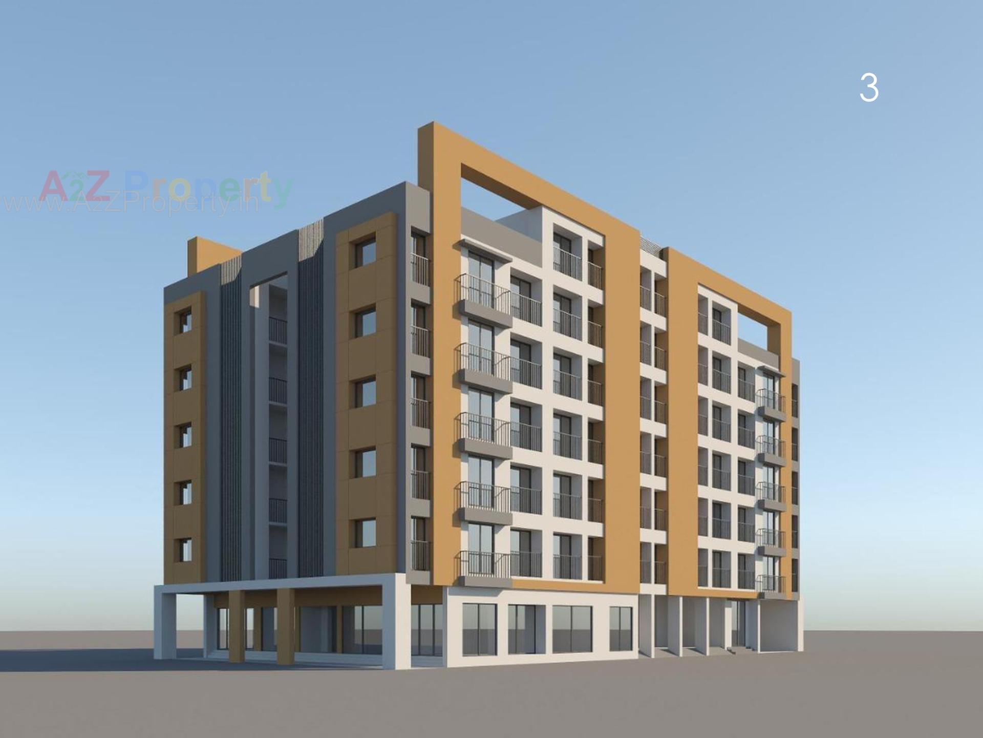 3D Elevation of real estate project Sapna Heaven located at Surat, Surat, Gujarat