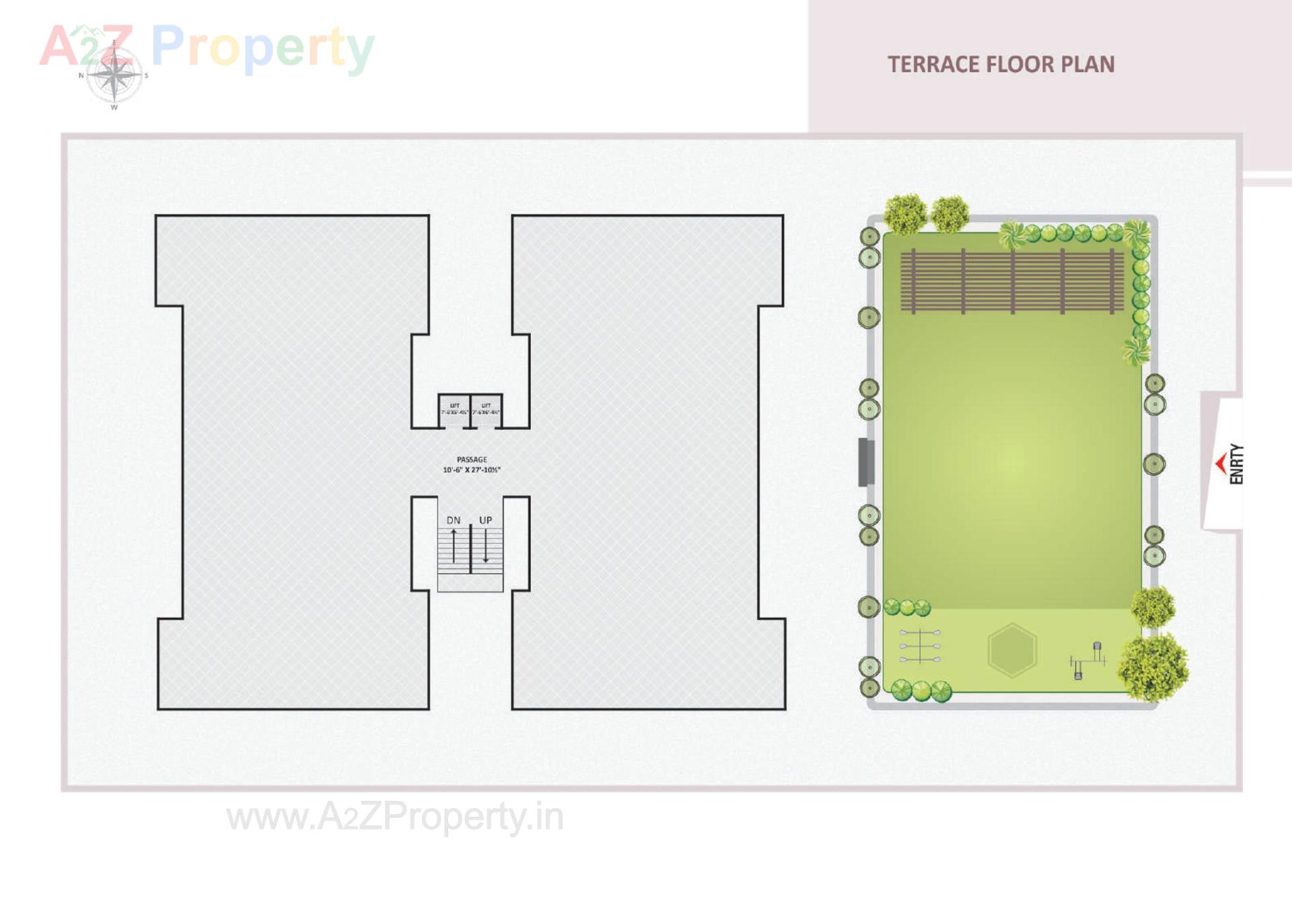 Layout of real estate project Sarjan Luxuria located at Sarthana, Surat, Gujarat