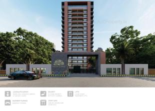 Elevation of real estate project Sarjan Luxuria located at Sarthana, Surat, Gujarat