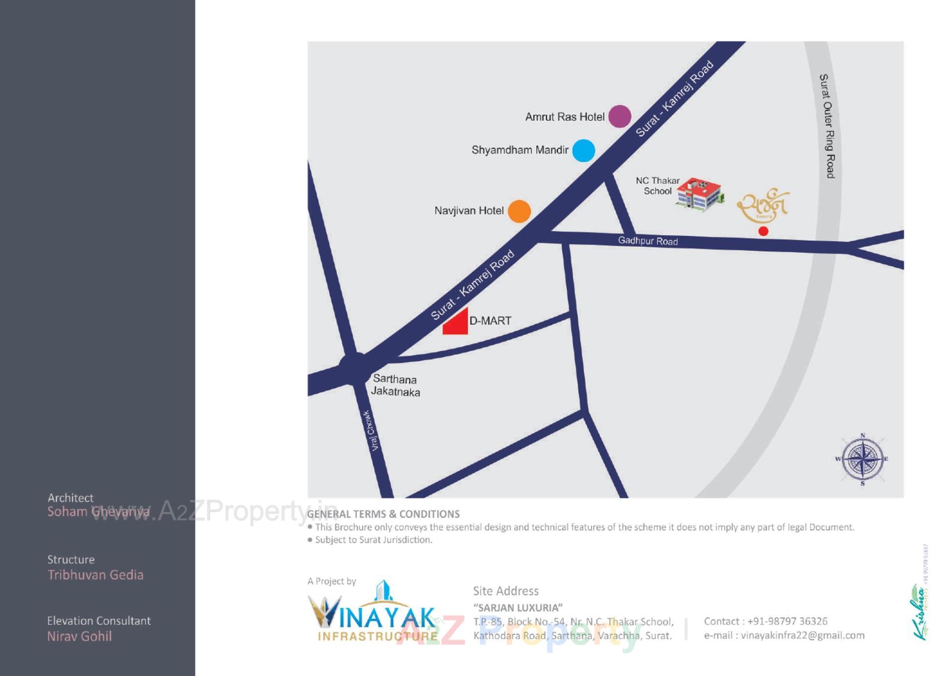  of real estate project Sarjan Luxuria located at Sarthana, Surat, Gujarat