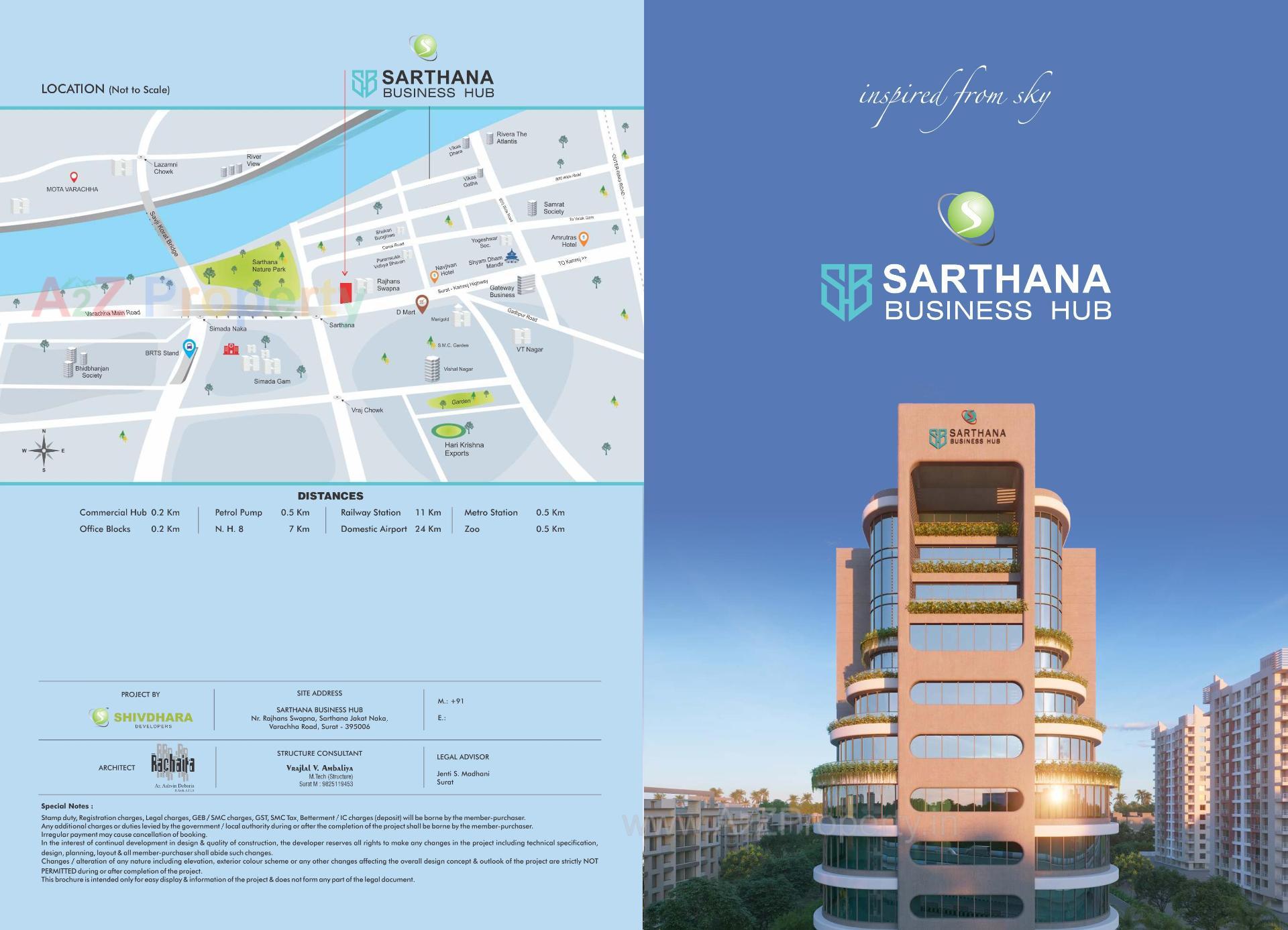  of real estate project Sarthana Business Hub located at Sarthana, Surat, Gujarat