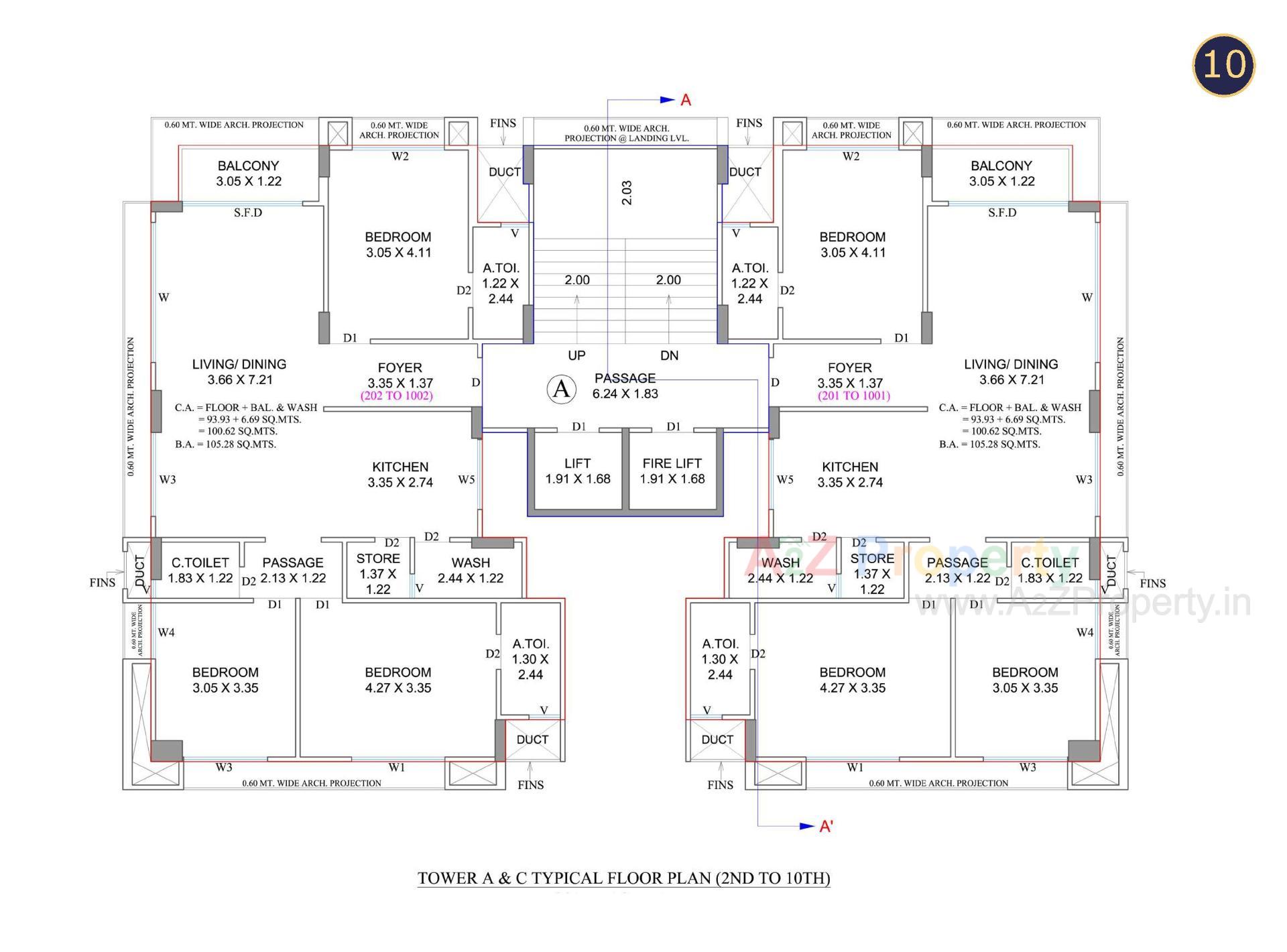 Layout of real estate project Sattvam located at –pal, Surat, Gujarat