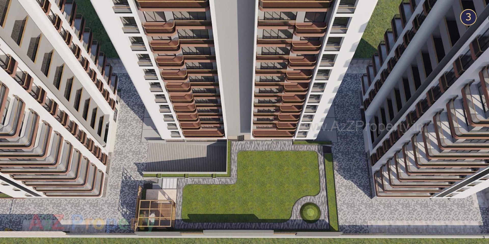 3D Elevation of real estate project Sattvam located at –pal, Surat, Gujarat