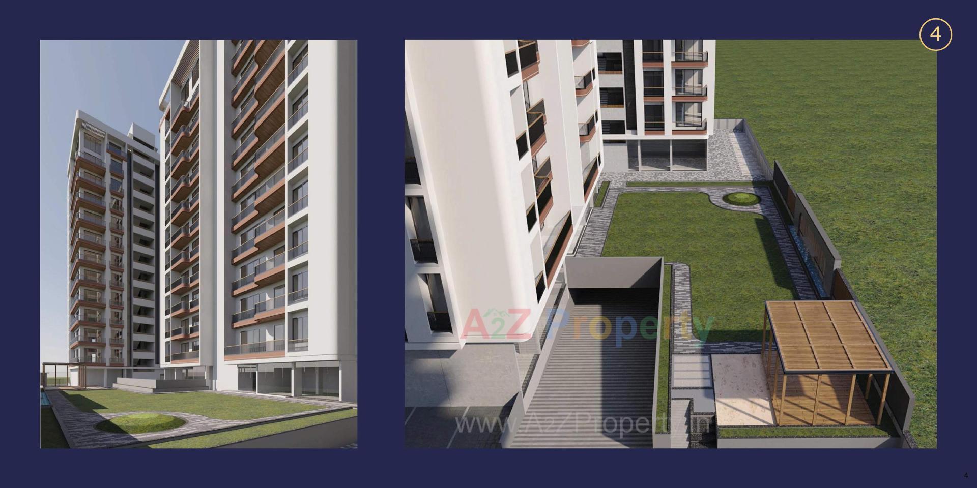 3D Elevation of real estate project Sattvam located at –pal, Surat, Gujarat