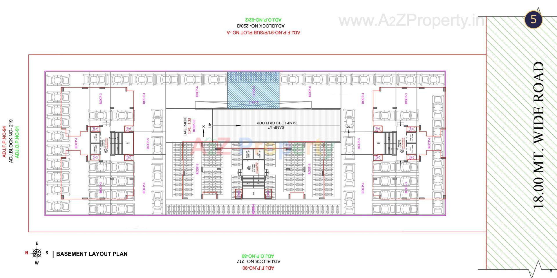 Layout of real estate project Sattvam located at –pal, Surat, Gujarat