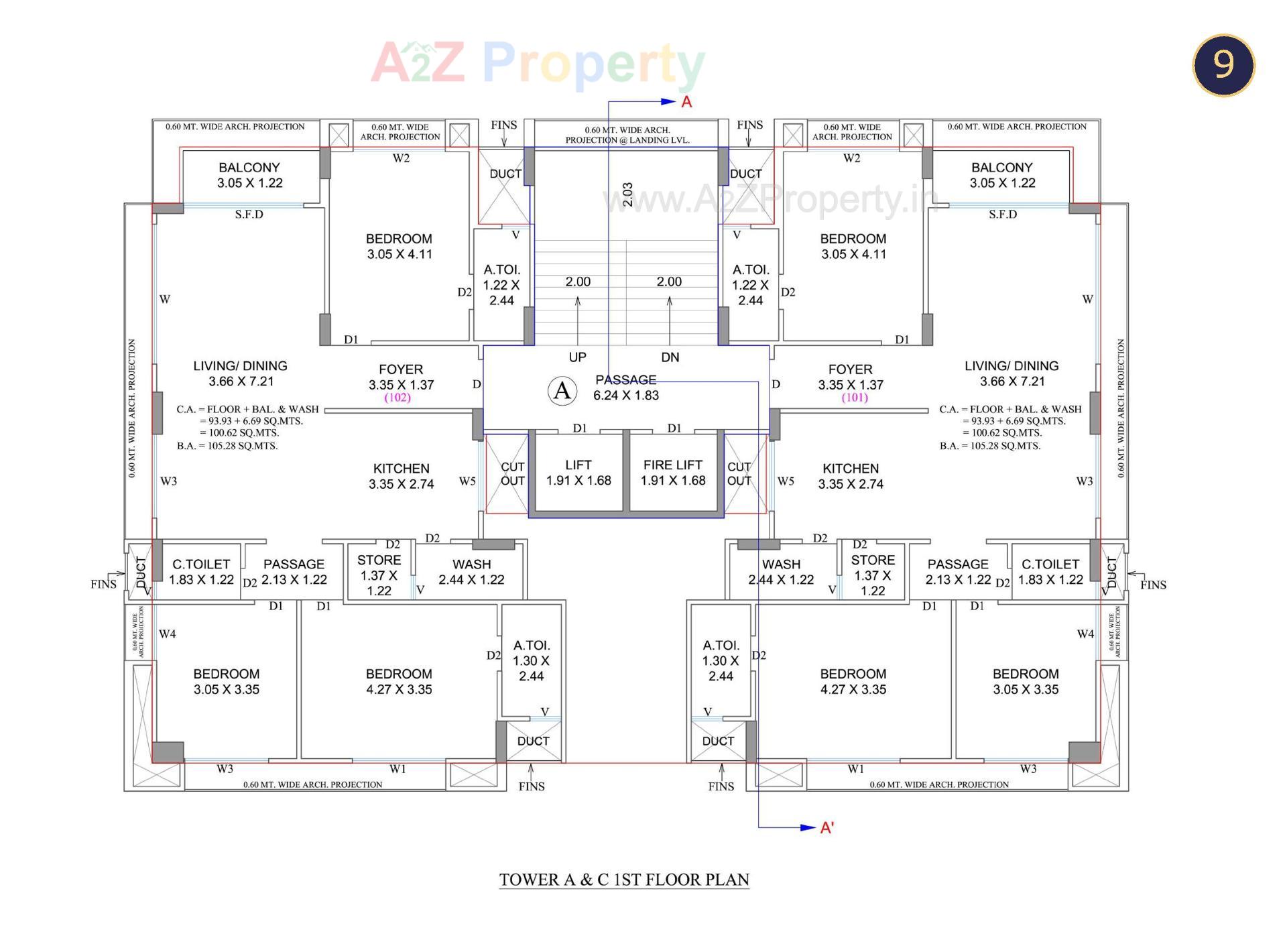 Layout of real estate project Sattvam located at –pal, Surat, Gujarat