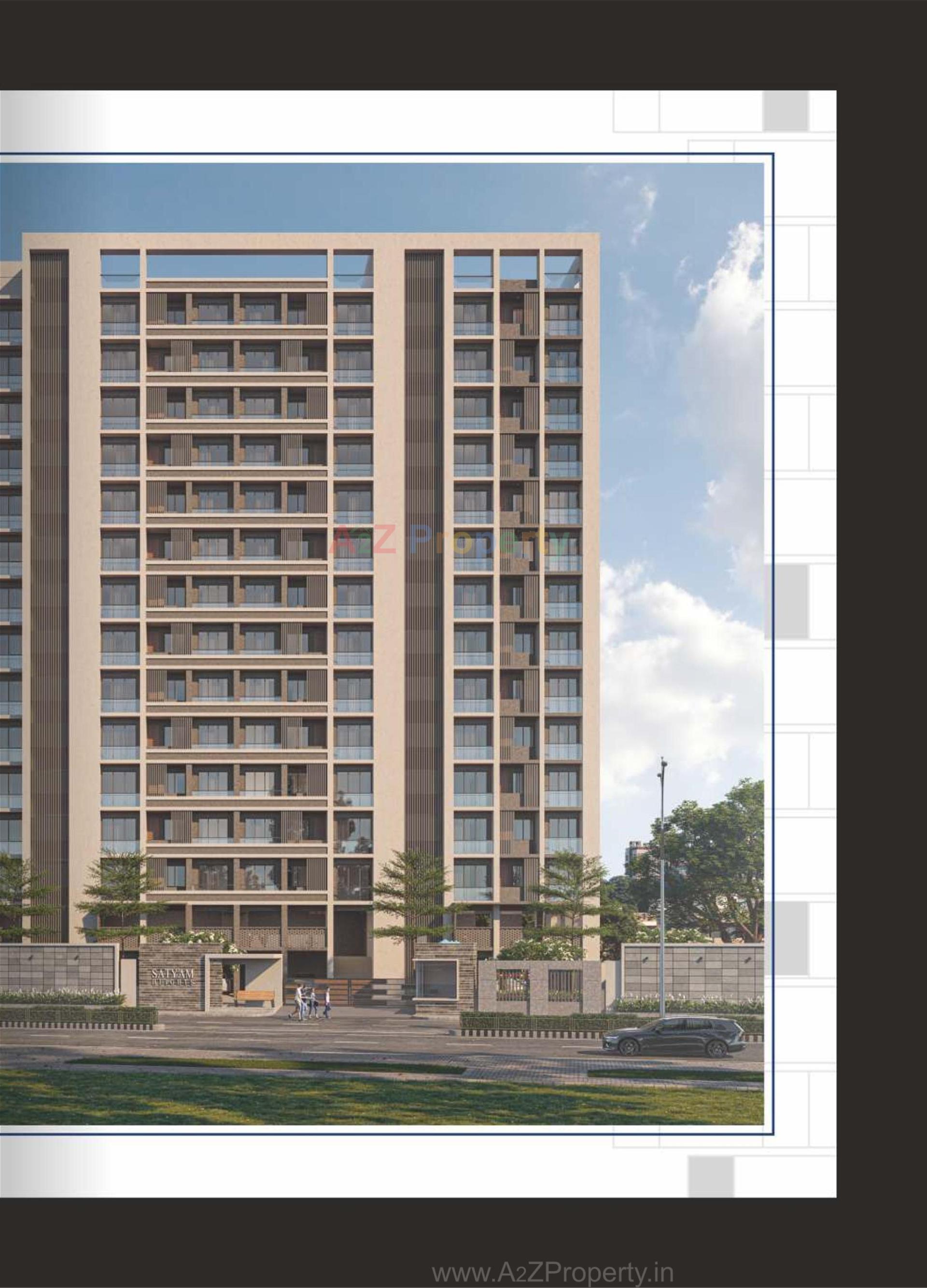 3D Elevation of real estate project Satyam Heights located at Dabholi, Surat, Gujarat