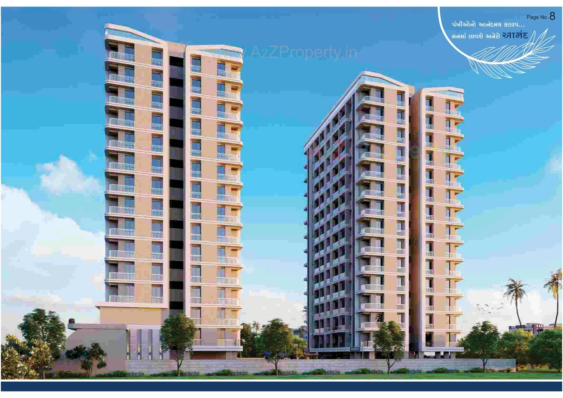 3D Elevation of real estate project Saundarya Palace located at Surat, Surat, Gujarat