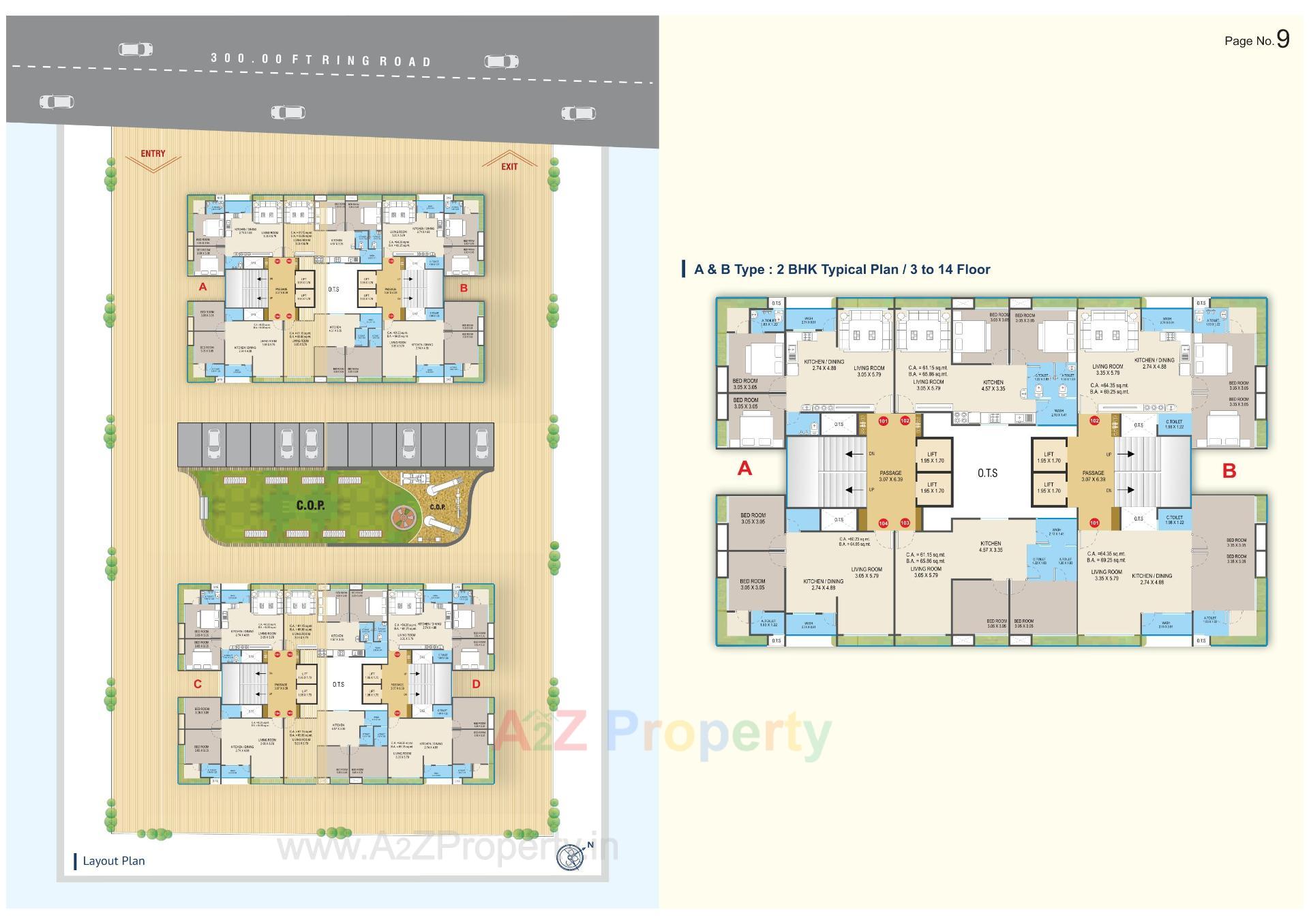 Layout of real estate project Saundarya Palace located at Surat, Surat, Gujarat