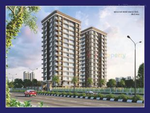 Elevation of real estate project Saundarya Sky located at Mo, Surat, Gujarat