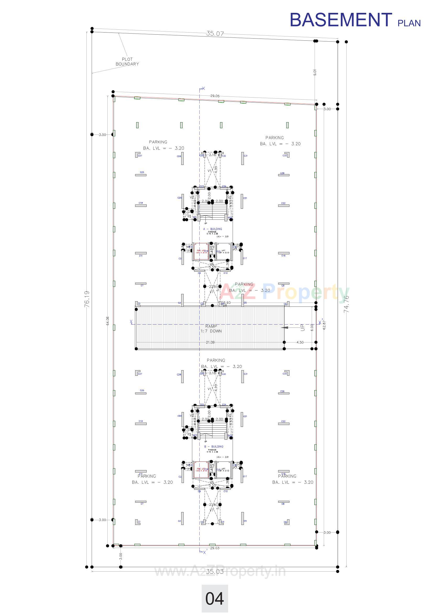 Layout of real estate project Saundarya Twin located at Surat, Surat, Gujarat