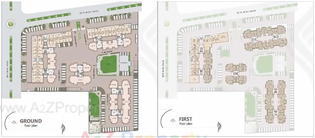 Layout of real estate project Savan Plaza located at Simada, Surat, Gujarat