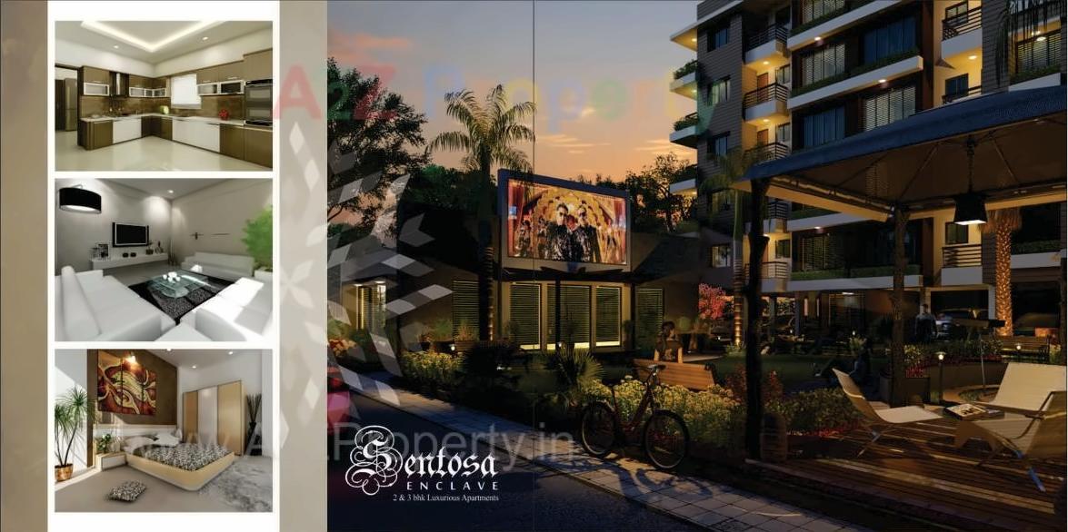 3D Elevation of real estate project Sentosa Enclave (c1, C2, C3, C4) located at Godadara, Surat, Gujarat