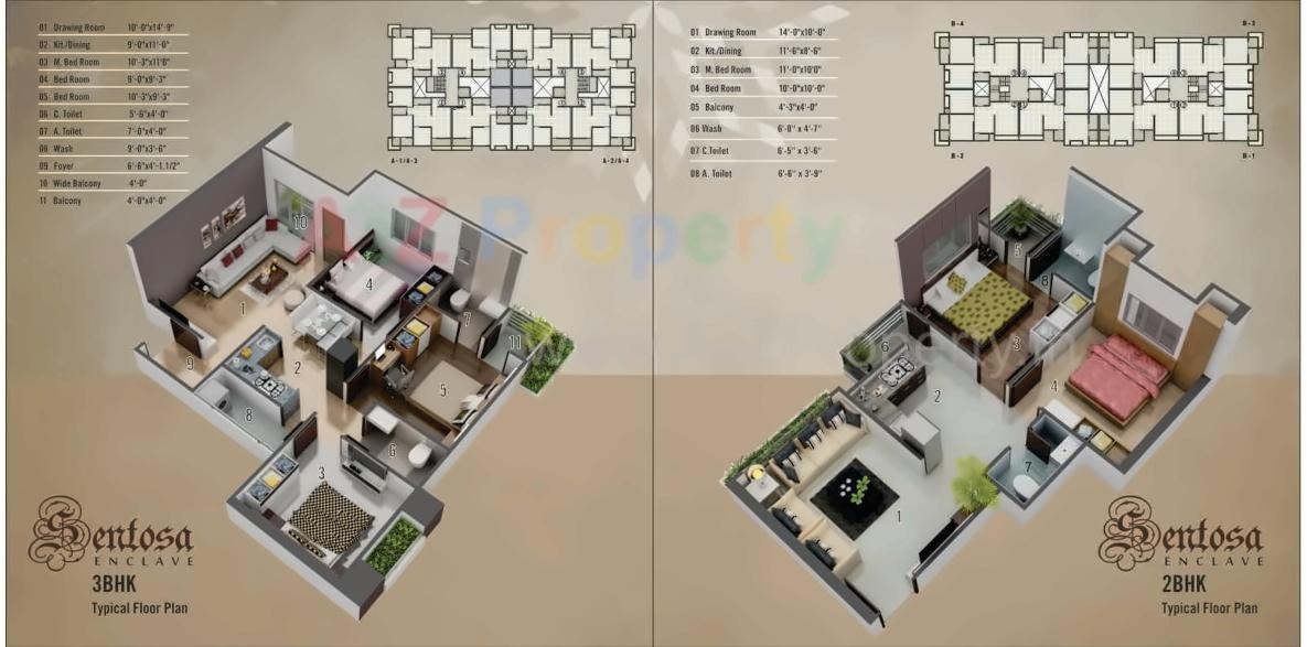 Layout of real estate project Sentosa Enclave (c1, C2, C3, C4) located at Godadara, Surat, Gujarat