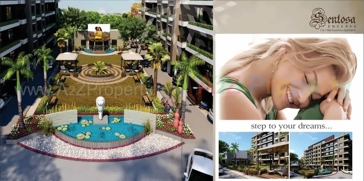 3D Elevation of real estate project Sentosa Enclave (c1, C2, C3, C4) located at Godadara, Surat, Gujarat