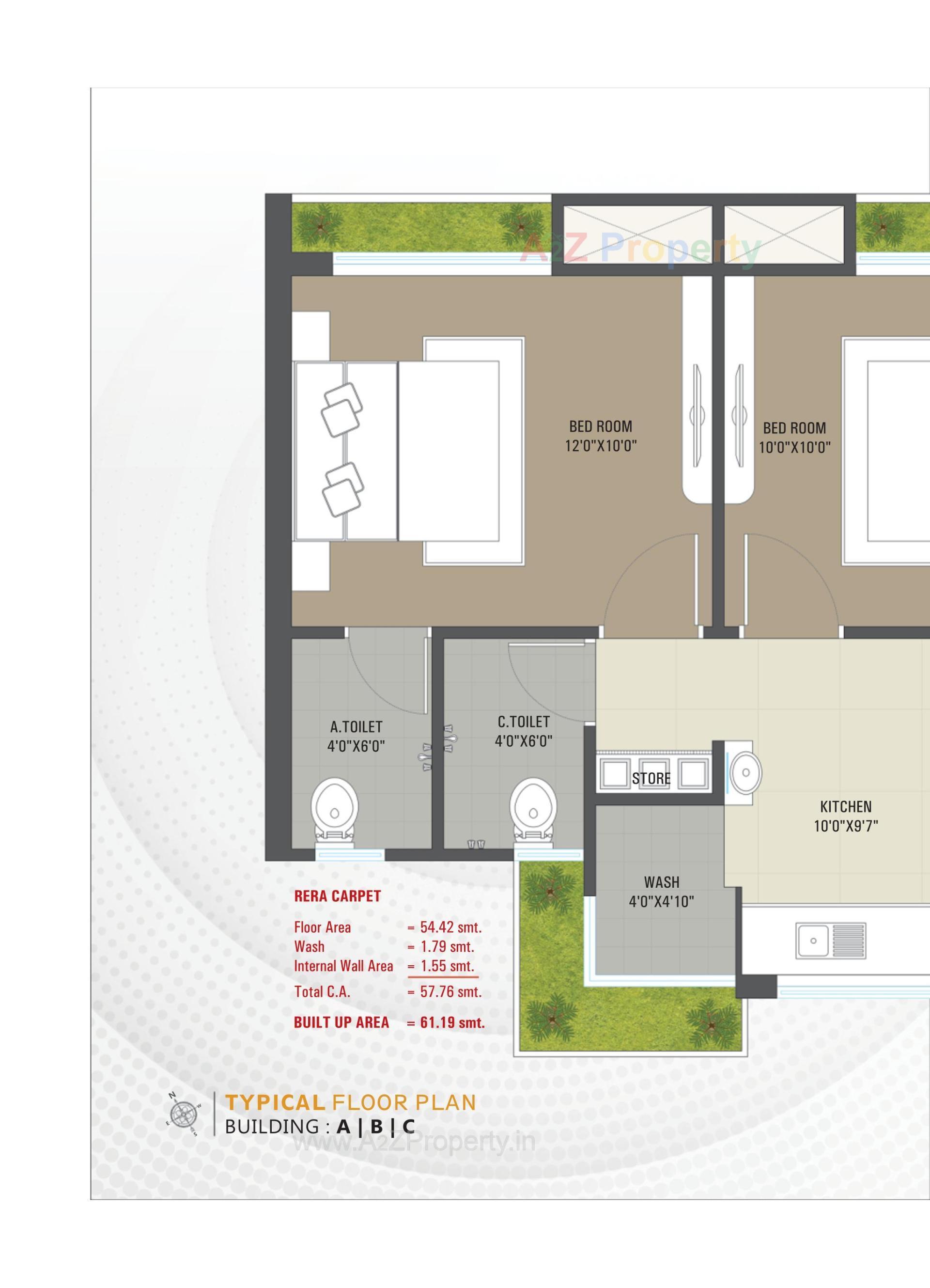 Layout of real estate project Serenity Homes located at Singanpor, Surat, Gujarat