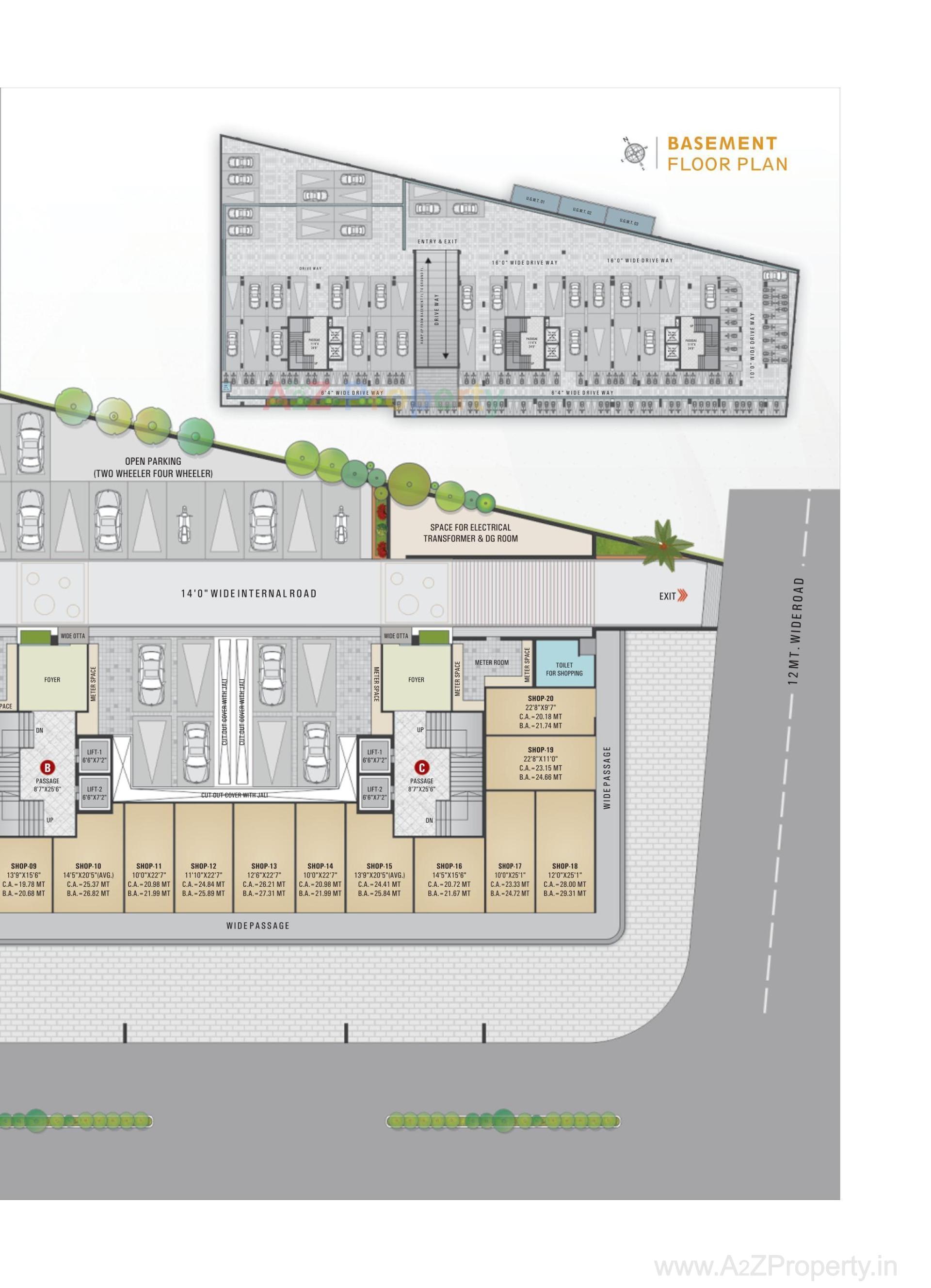 Layout of real estate project Serenity Homes located at Singanpor, Surat, Gujarat