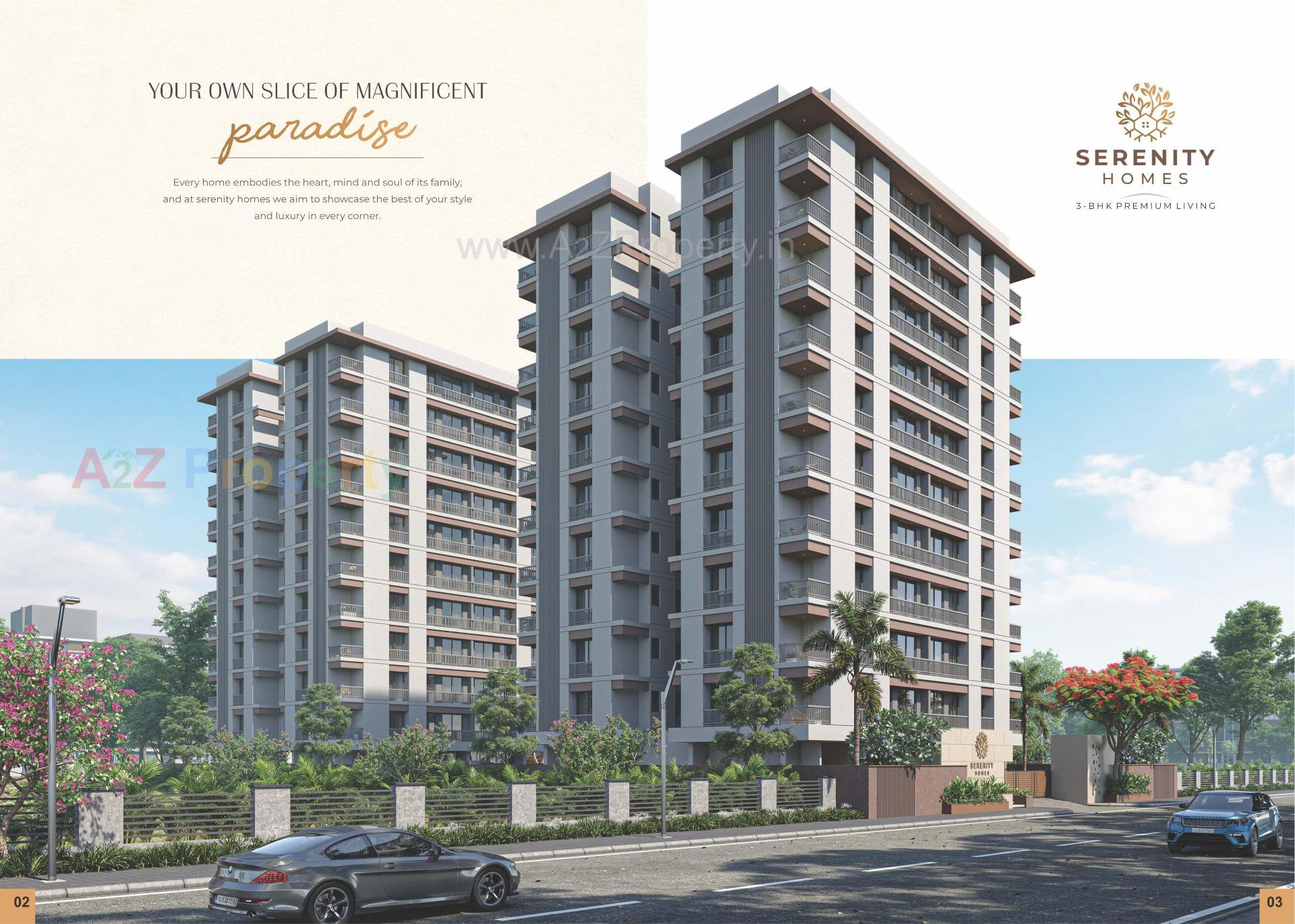 3D Elevation of real estate project Serenity Homes located at Pal, Surat, Gujarat