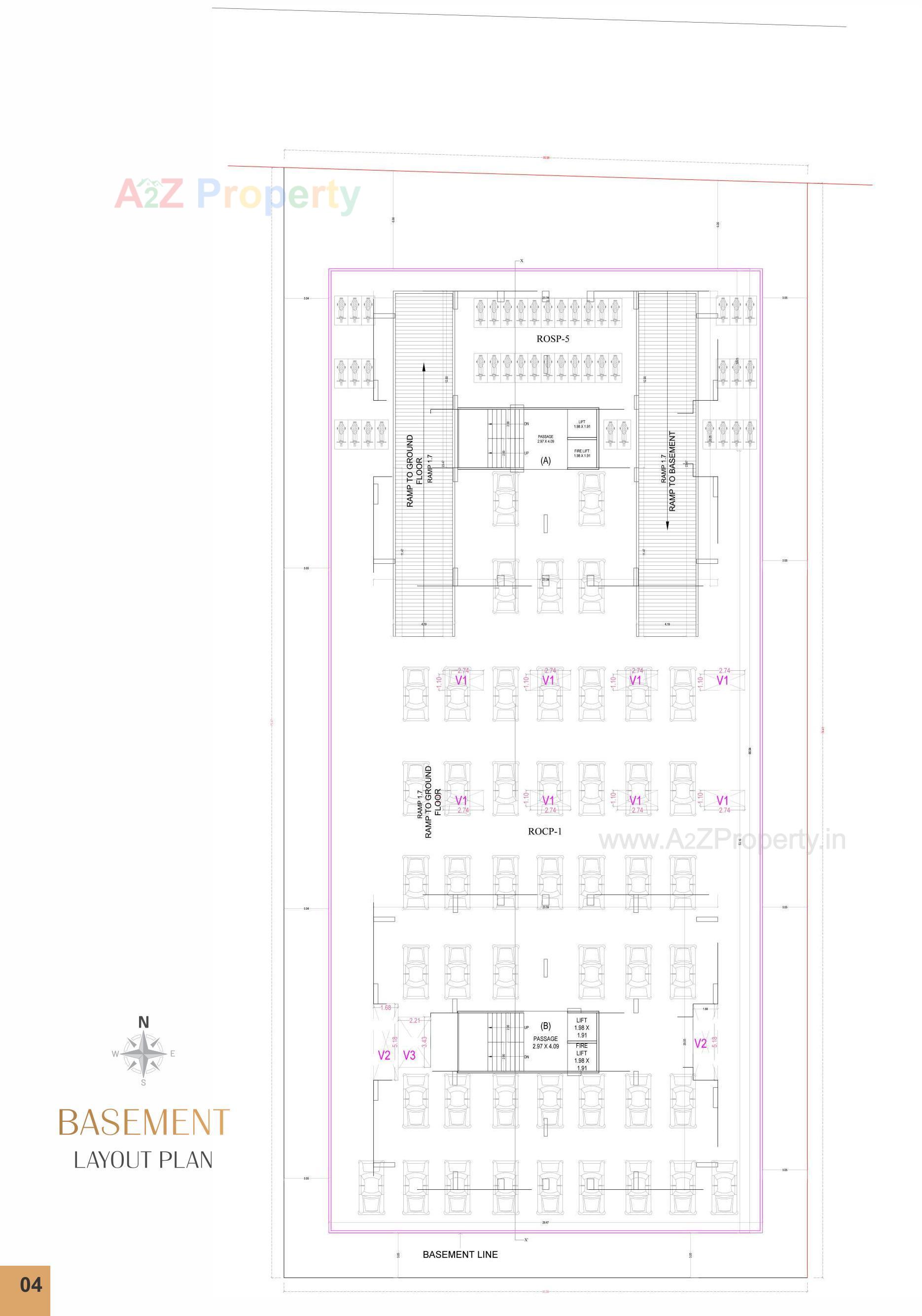 Layout of real estate project Serenity Homes located at Pal, Surat, Gujarat