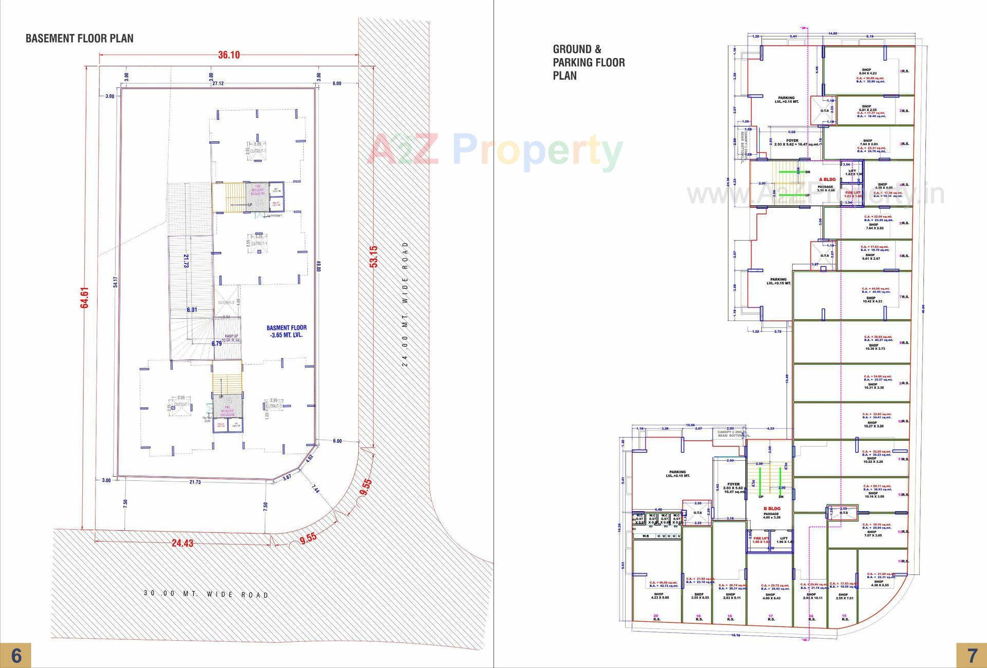 Layout of real estate project Seven Luxuria located at Dindoli, Surat, Gujarat