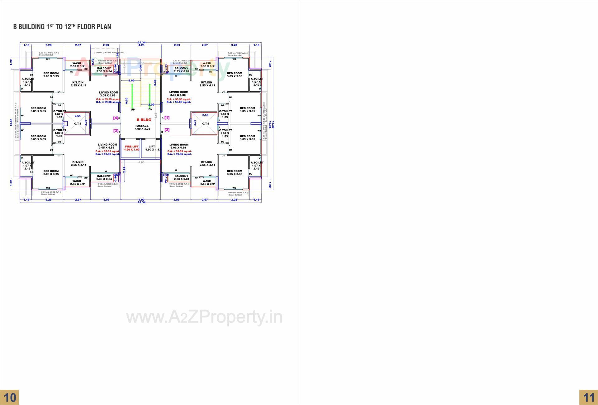 Layout of real estate project Seven Luxuria located at Dindoli, Surat, Gujarat