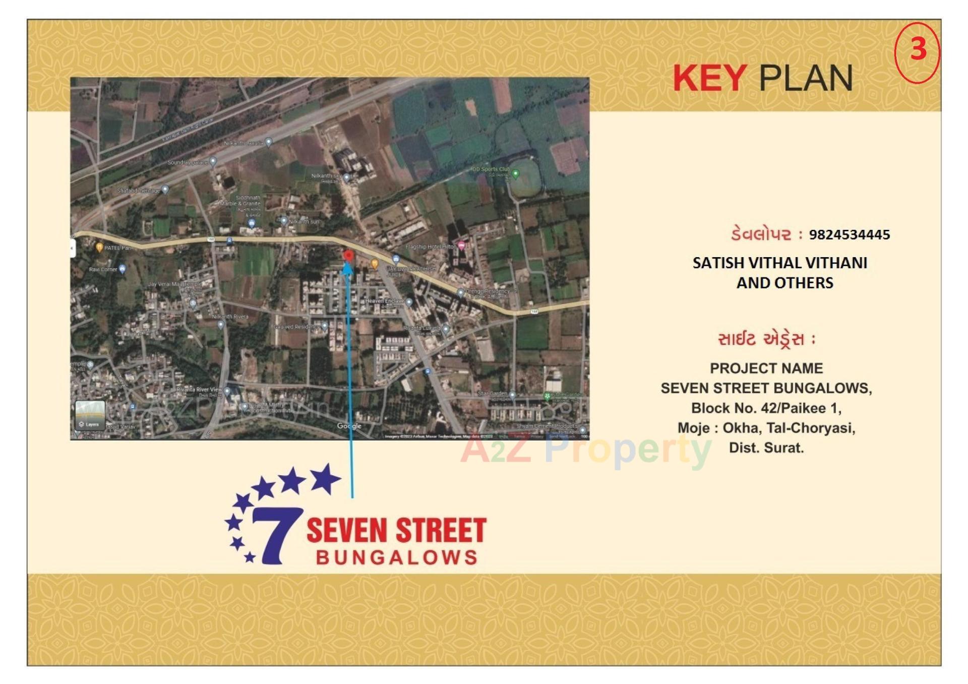  of real estate project Seven Street Bungalows located at Okha, Surat, Gujarat