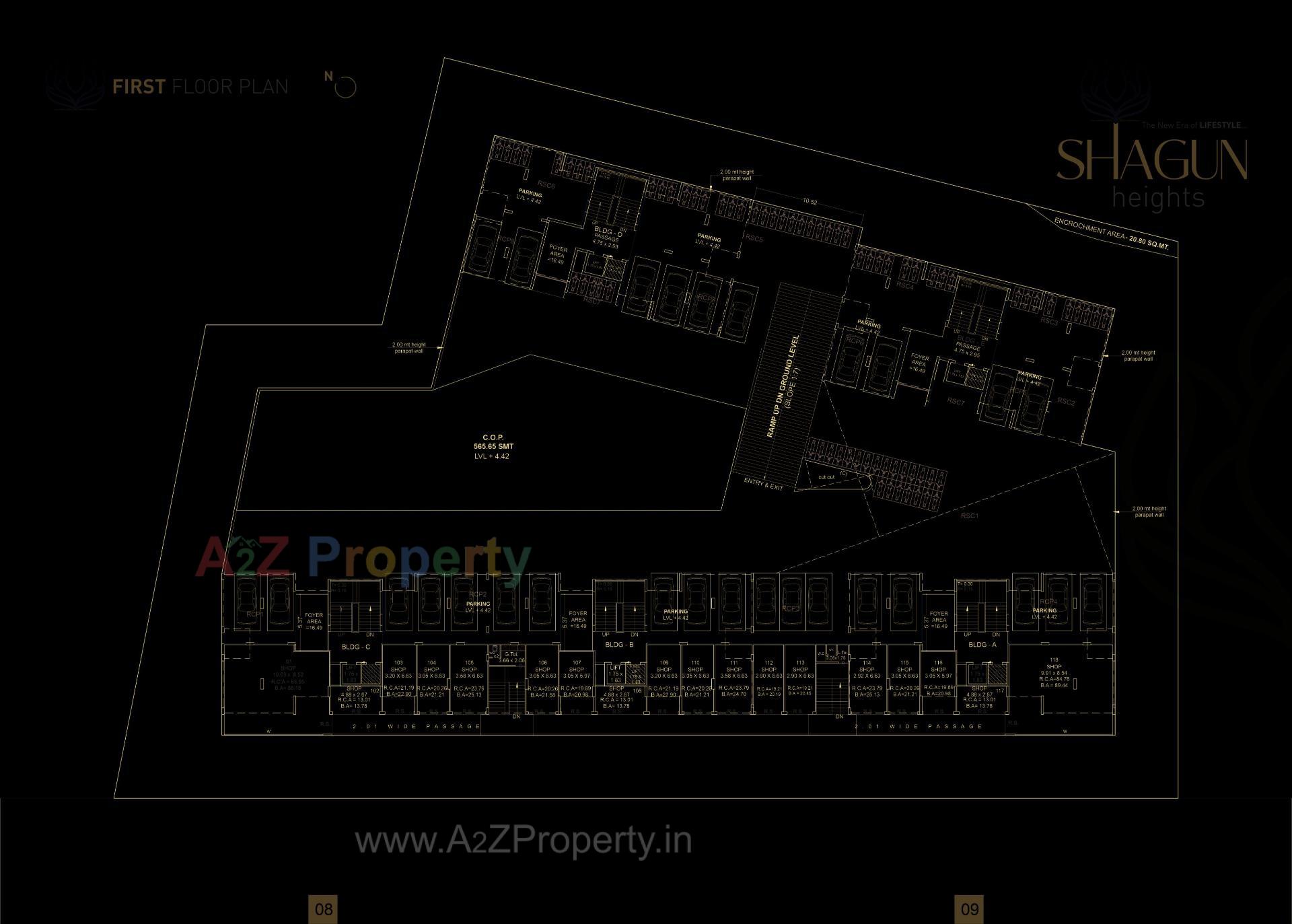  of real estate project Shagun Heights located at Singanpore, Surat, Gujarat