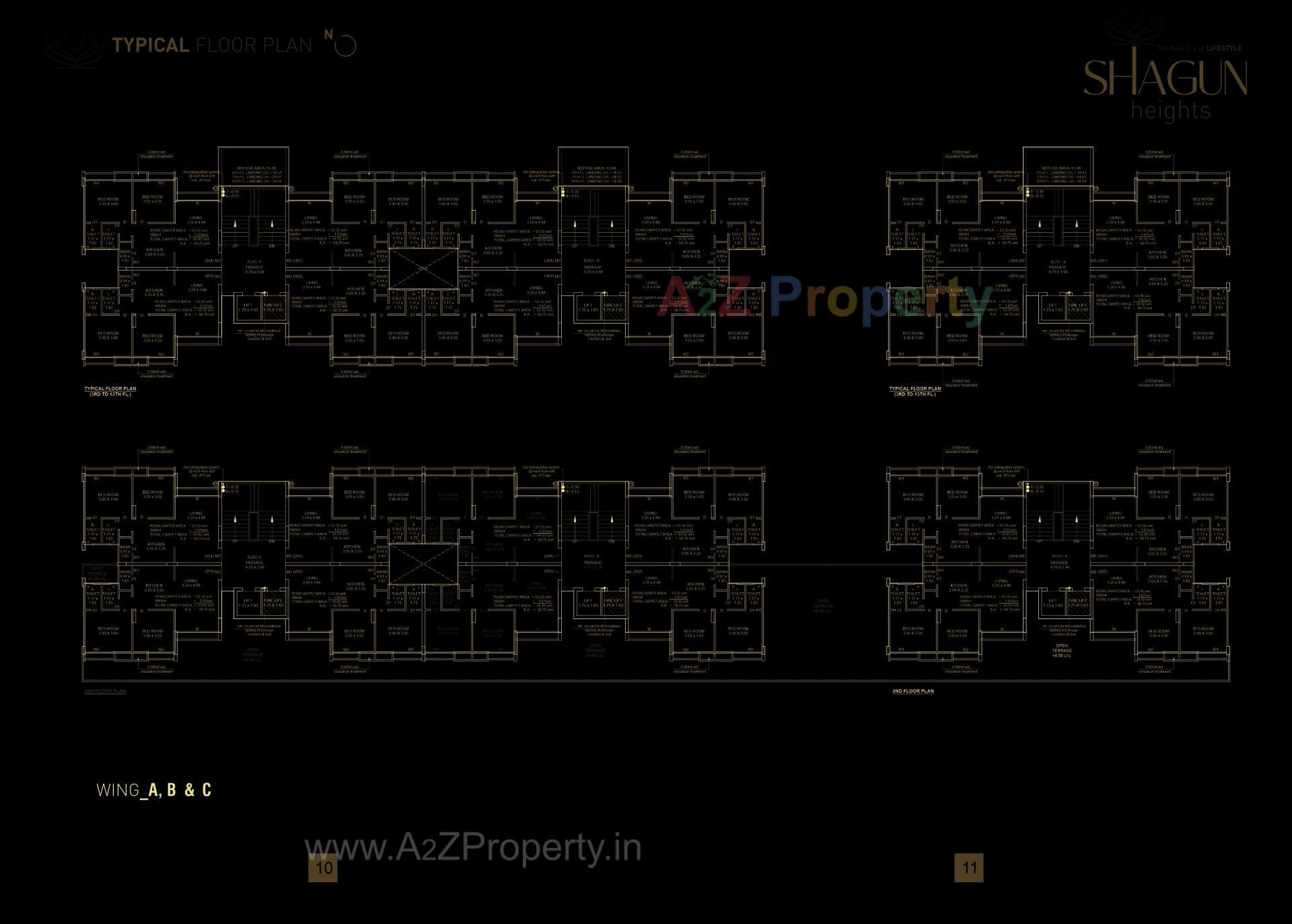  of real estate project Shagun Heights located at Singanpore, Surat, Gujarat