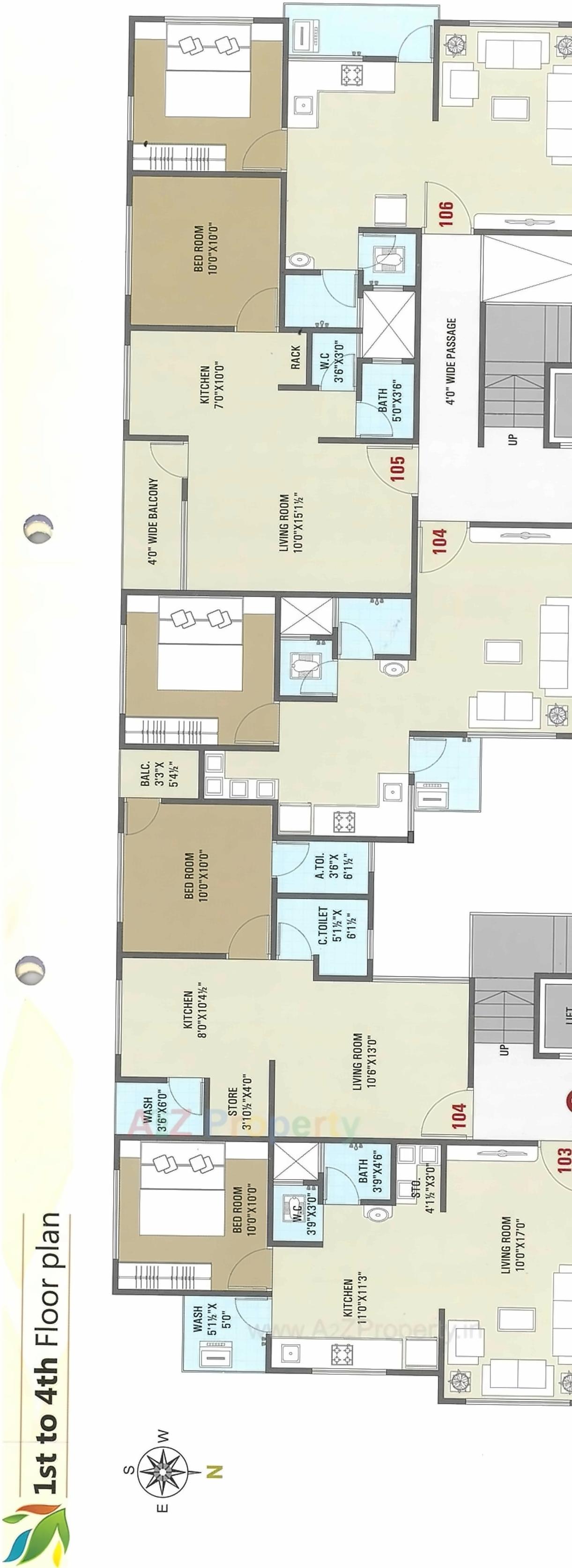 Layout of real estate project Shakti Poojan located at Kosad, Surat, Gujarat