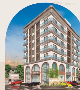Elevation of real estate project Shaleen Prakasha located at Athwa, Surat, Gujarat
