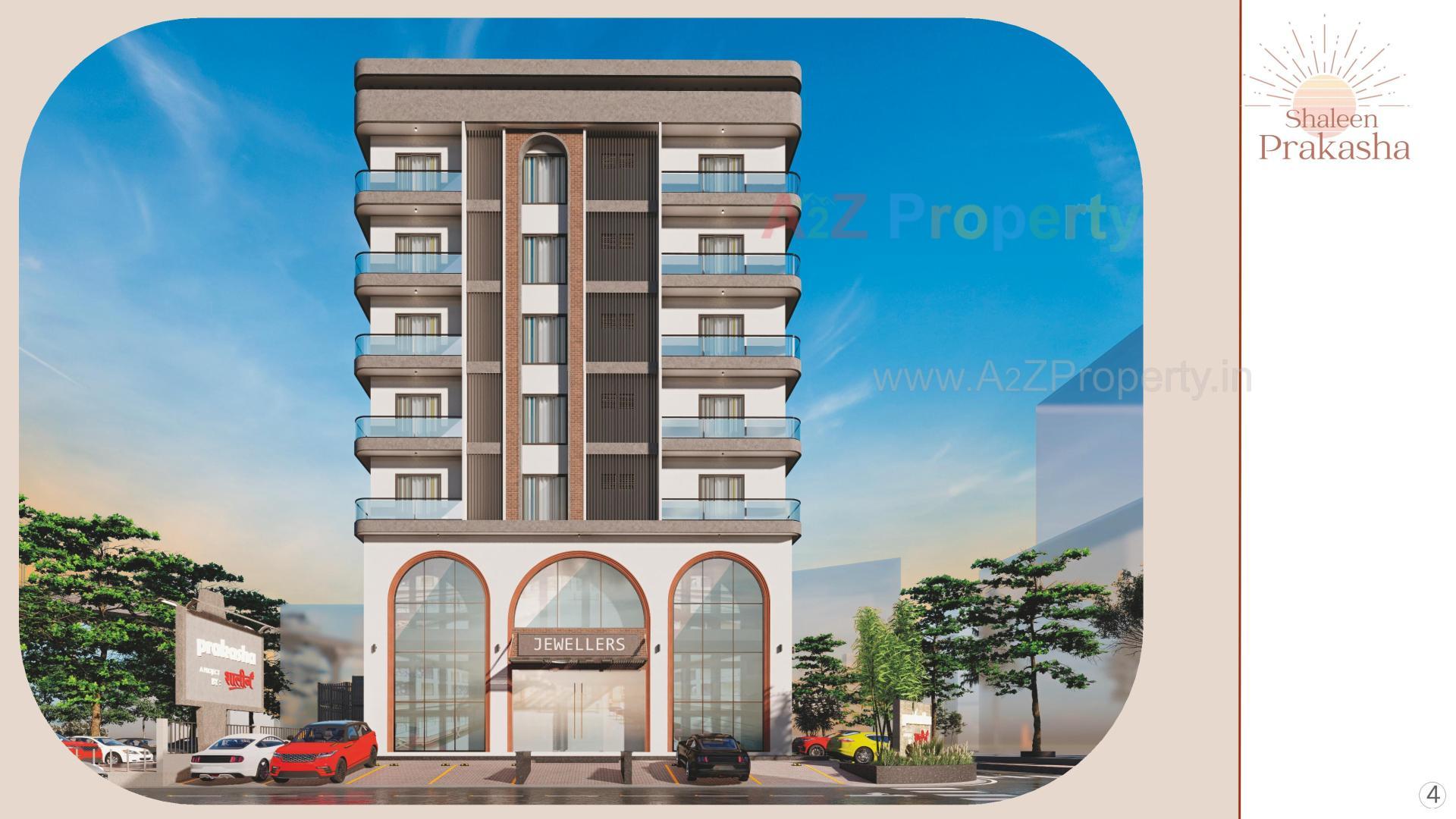 3D Elevation of real estate project Shaleen Prakasha located at Athwa, Surat, Gujarat
