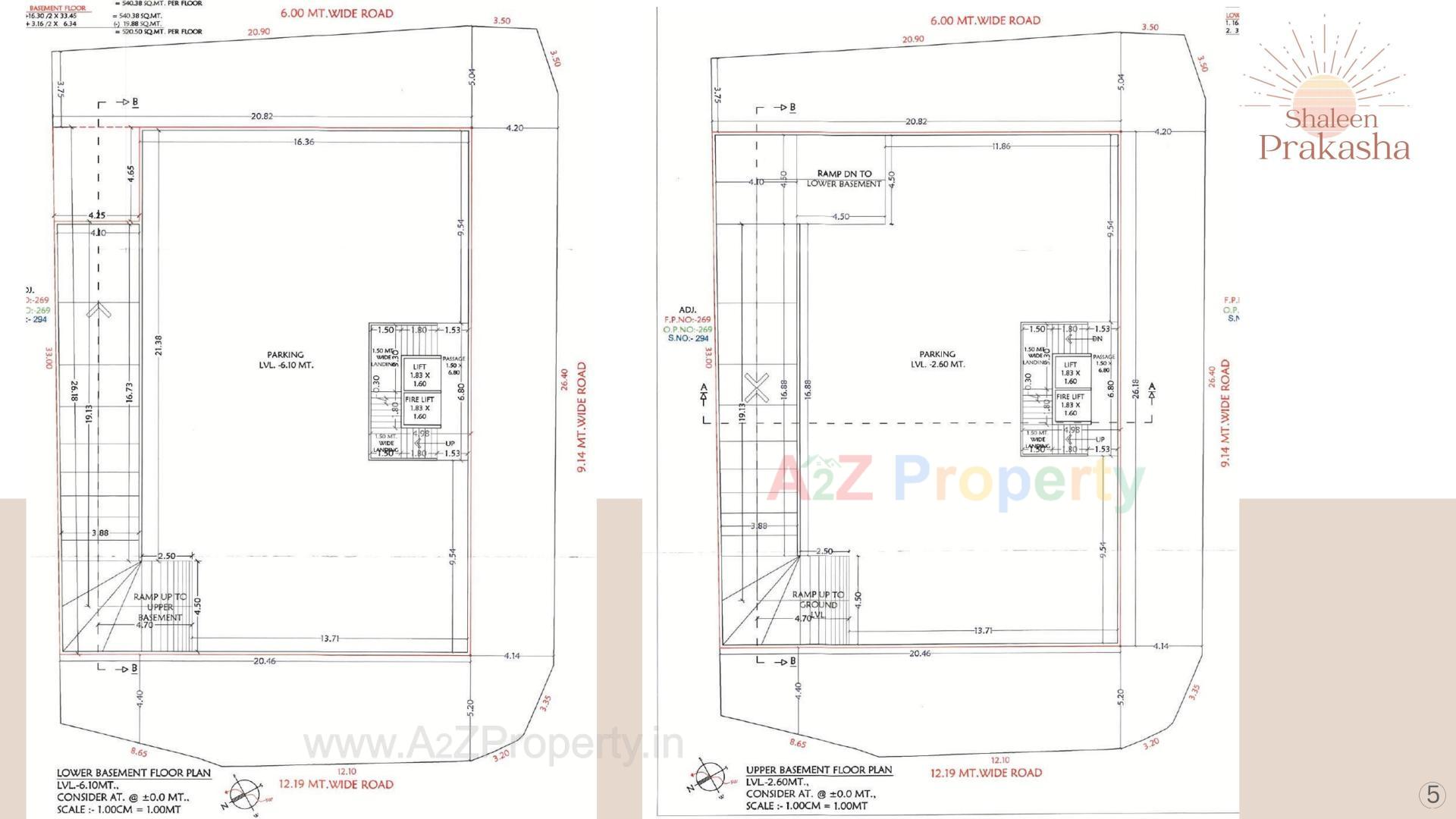 Layout of real estate project Shaleen Prakasha located at Athwa, Surat, Gujarat