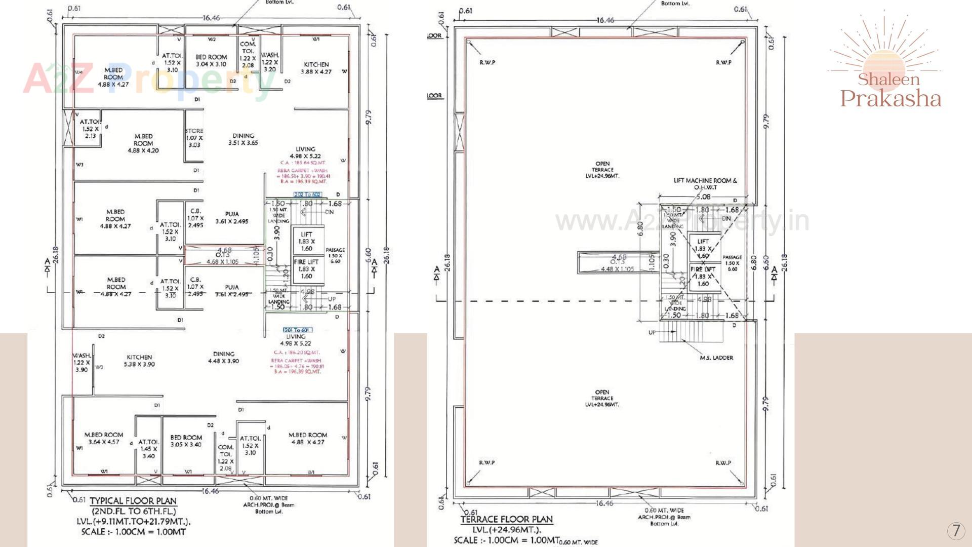 Layout of real estate project Shaleen Prakasha located at Athwa, Surat, Gujarat