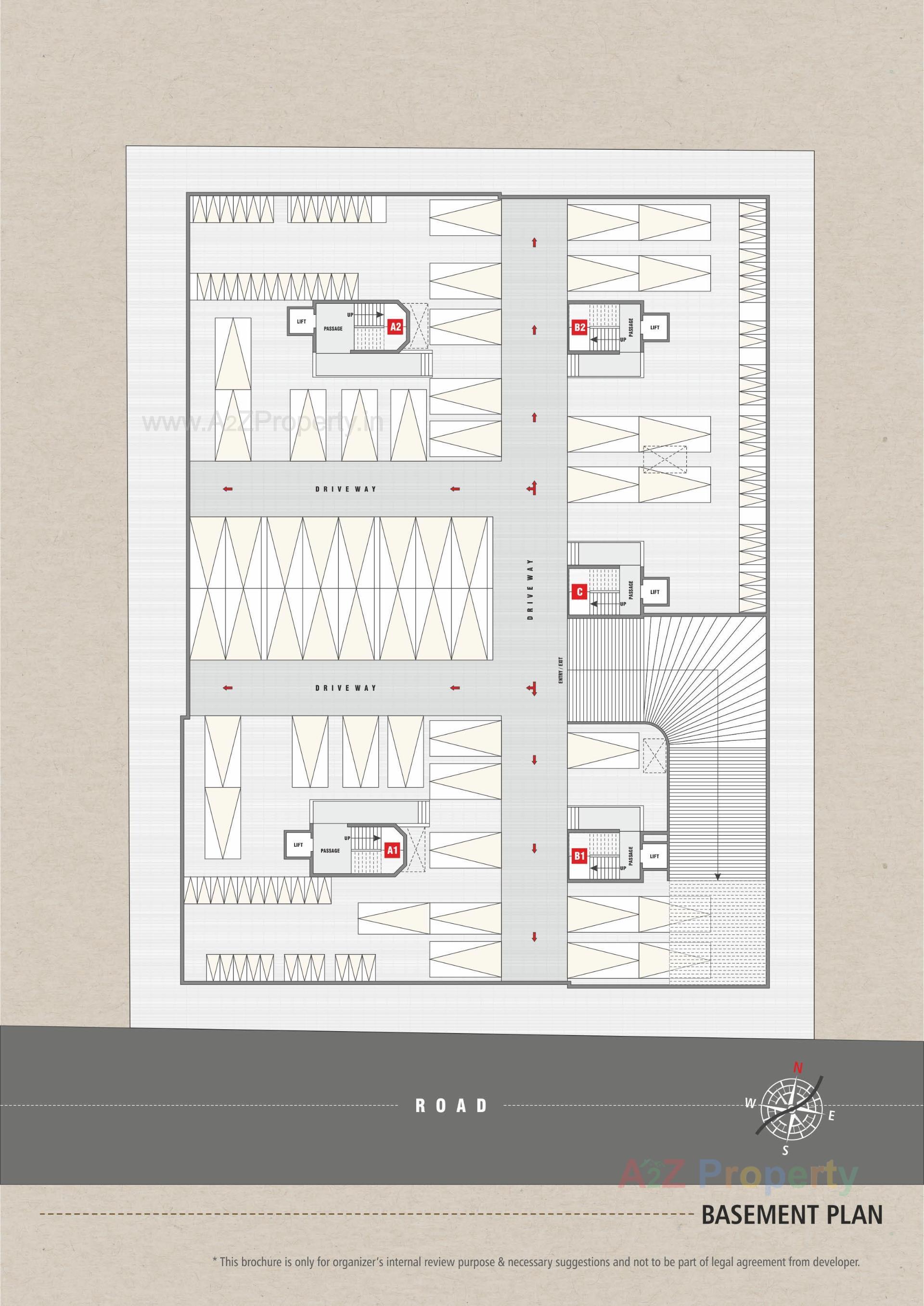 Layout of real estate project Shaligram Flats located at Vesu, Surat, Gujarat