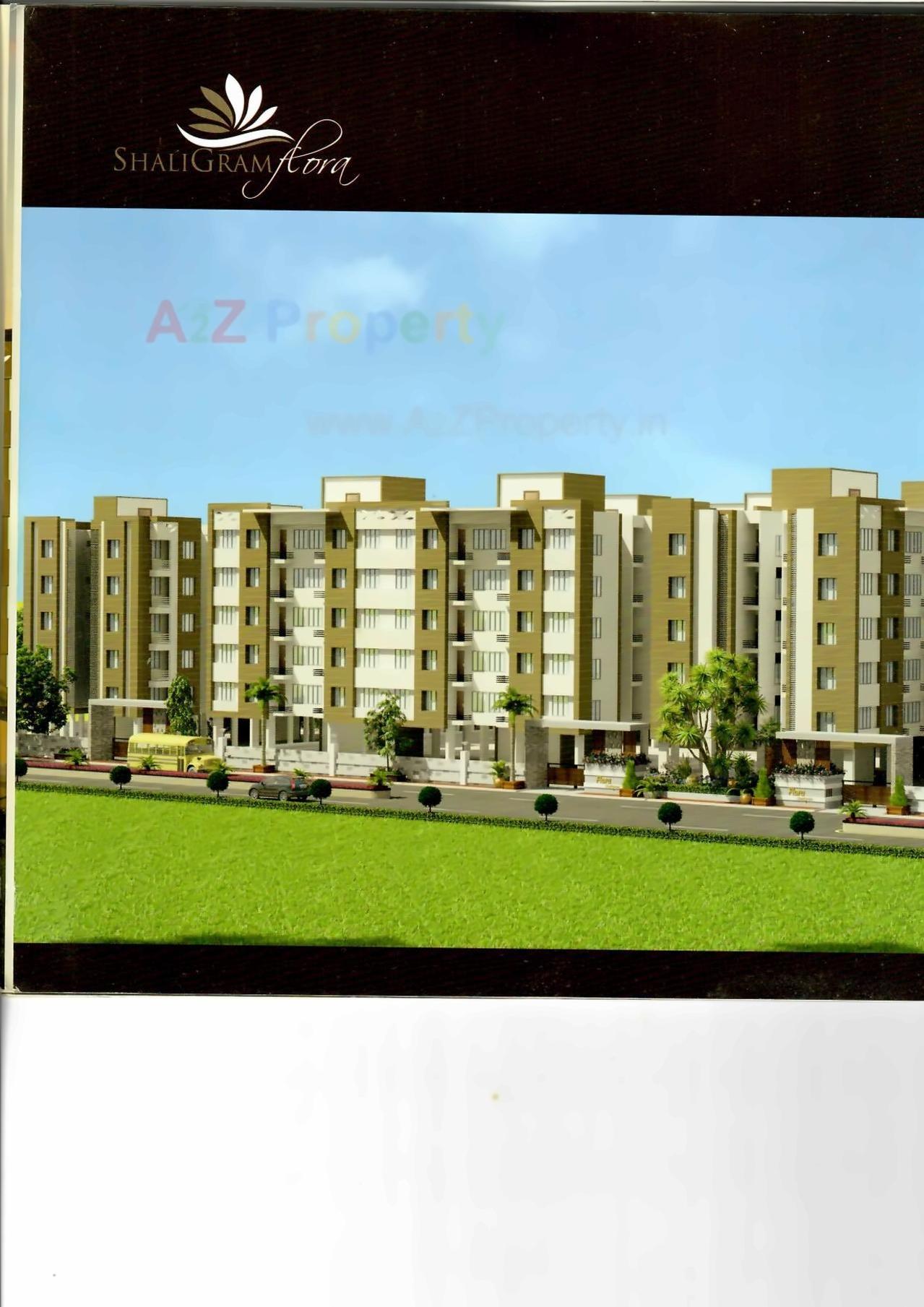 3D Elevation of real estate project Shaligram Flora located at Navagam, Surat, Gujarat