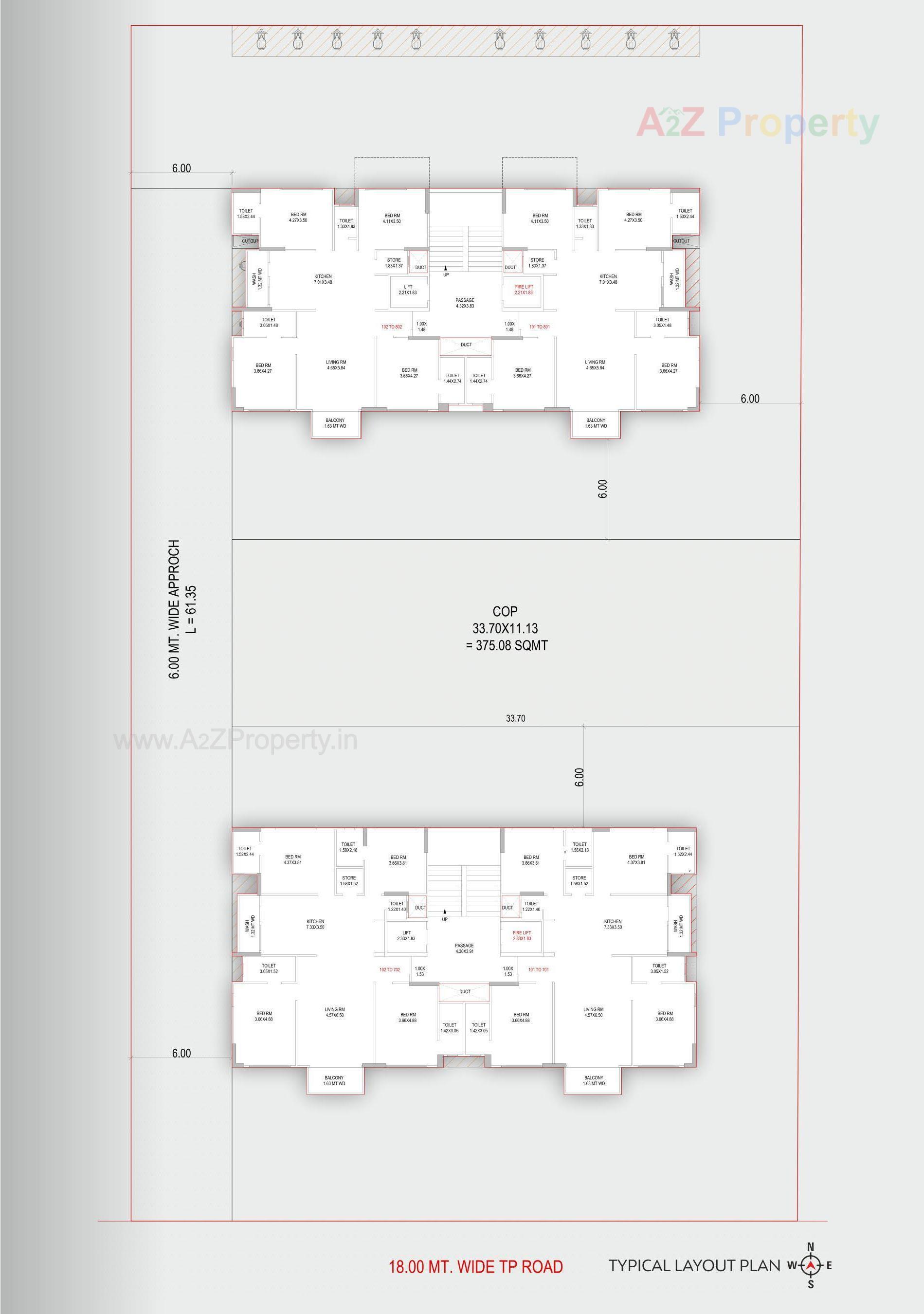 Layout of real estate project Shaligram Skydeck located at Pal, Surat, Gujarat