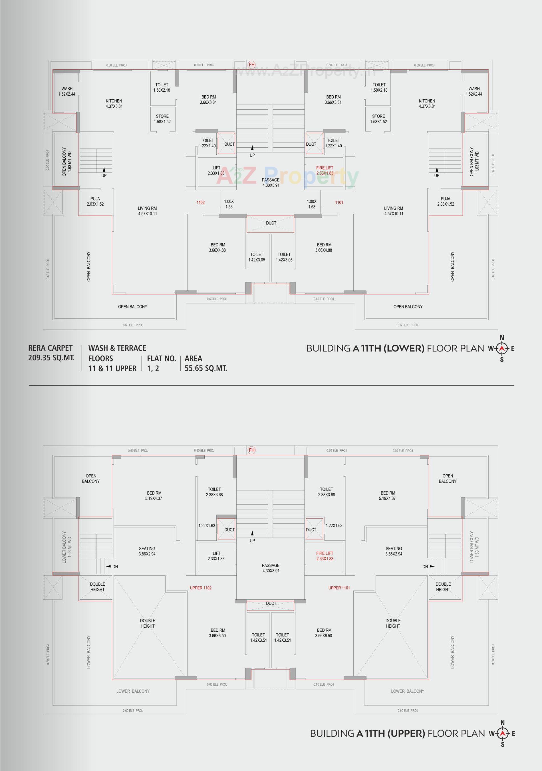 Layout of real estate project Shaligram Skydeck located at Pal, Surat, Gujarat