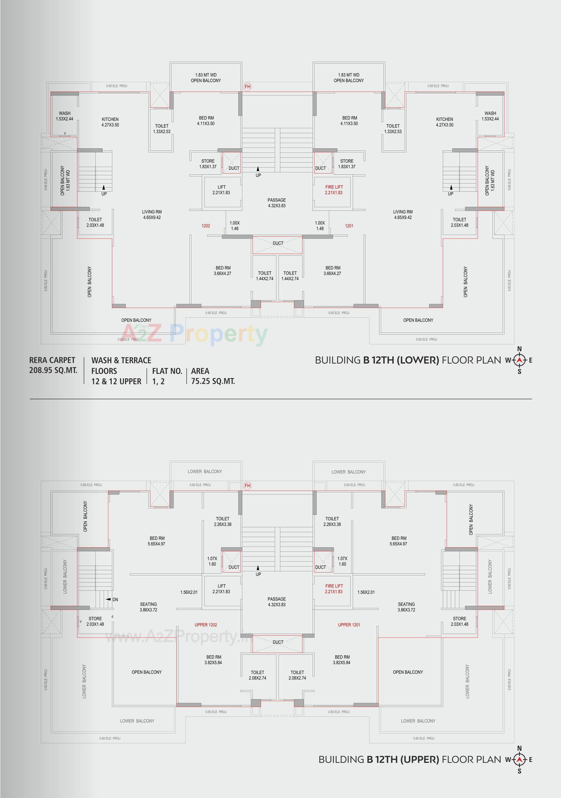 Layout of real estate project Shaligram Skydeck located at Pal, Surat, Gujarat