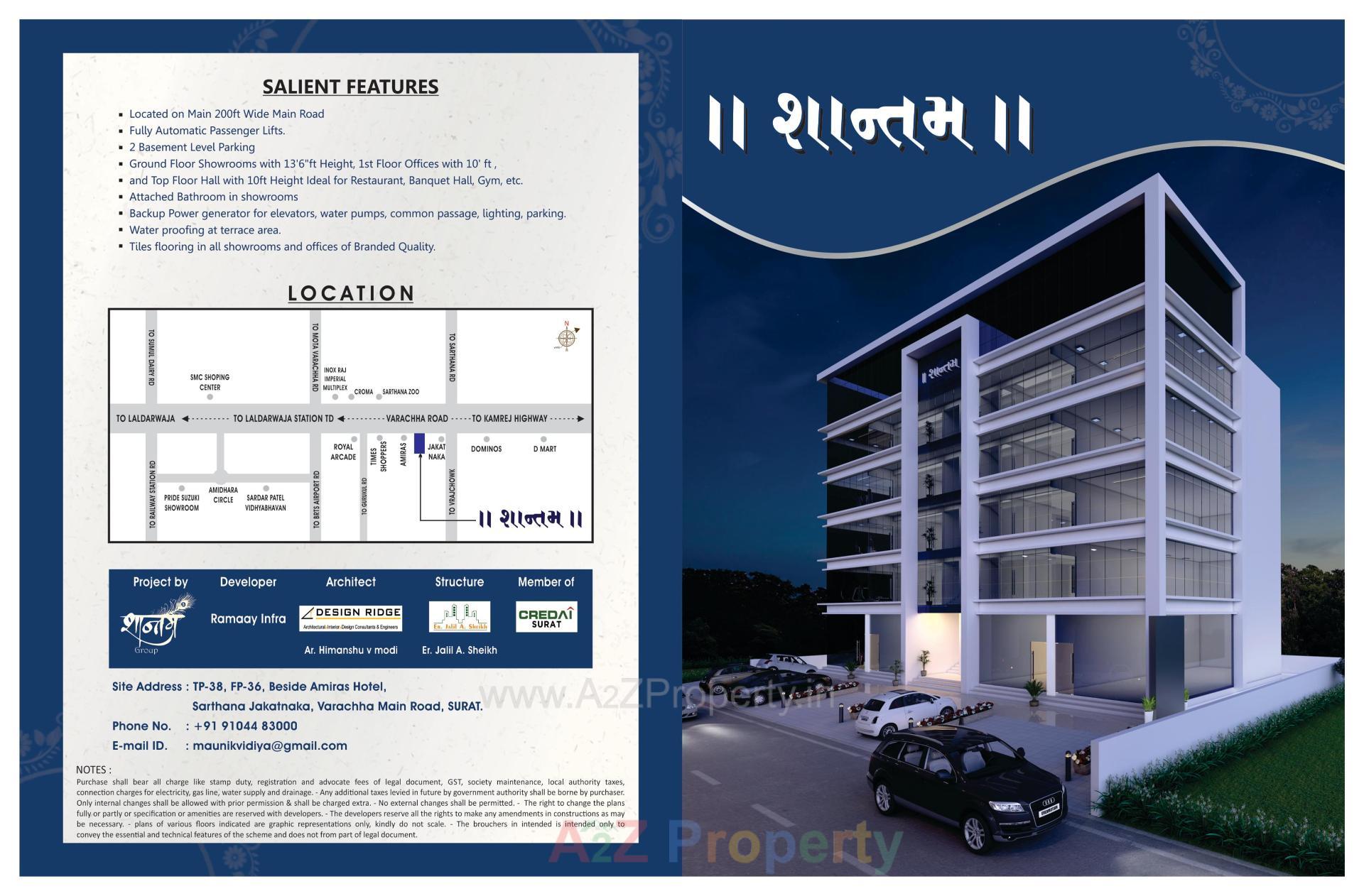  of real estate project Shantam located at Nana-varacha, Surat, Gujarat