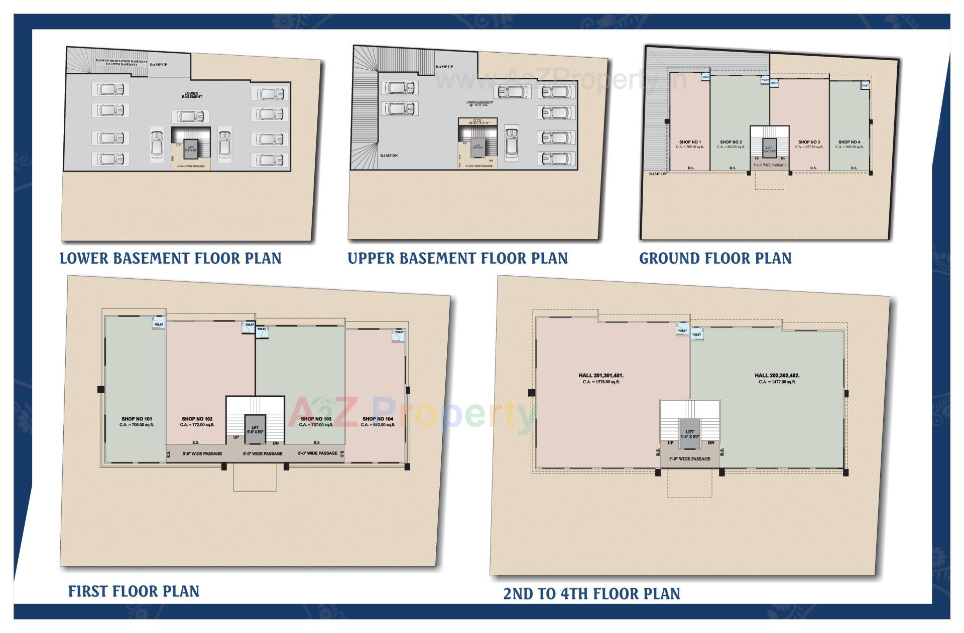 Layout of real estate project Shantam located at Nana-varacha, Surat, Gujarat