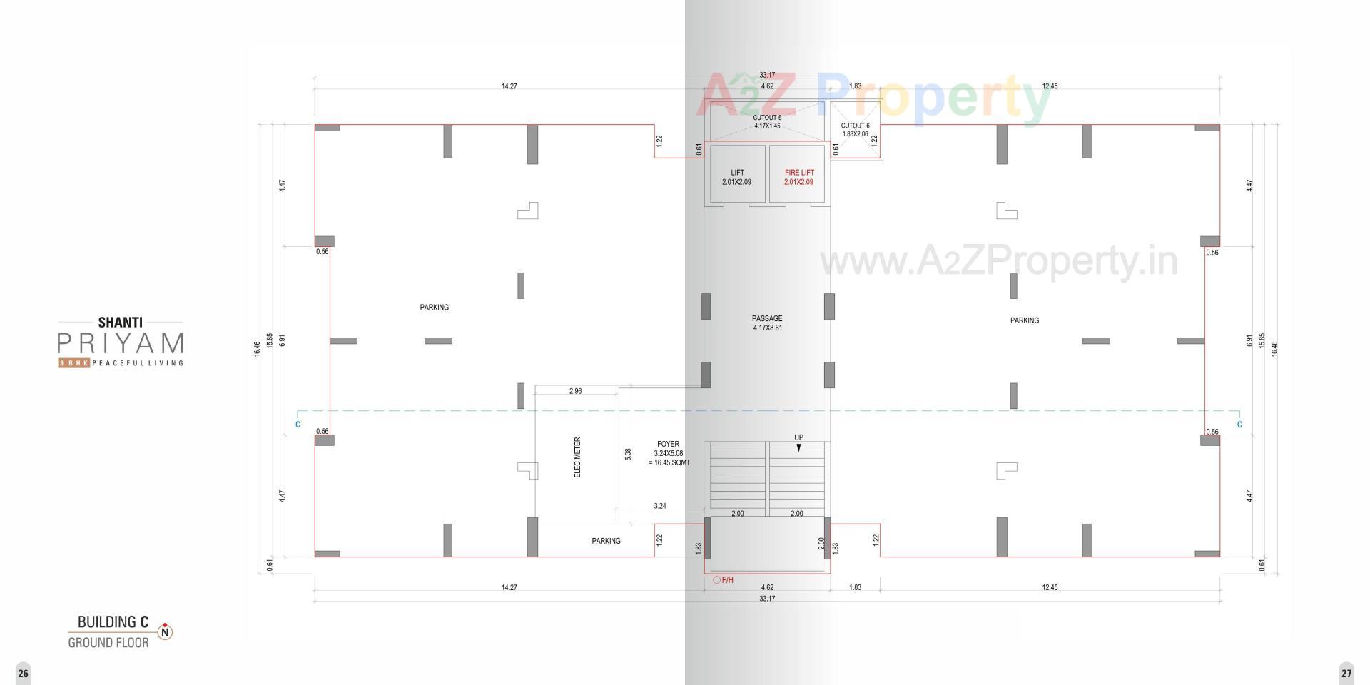 Layout of real estate project Shanti Priyam located at Pal, Surat, Gujarat
