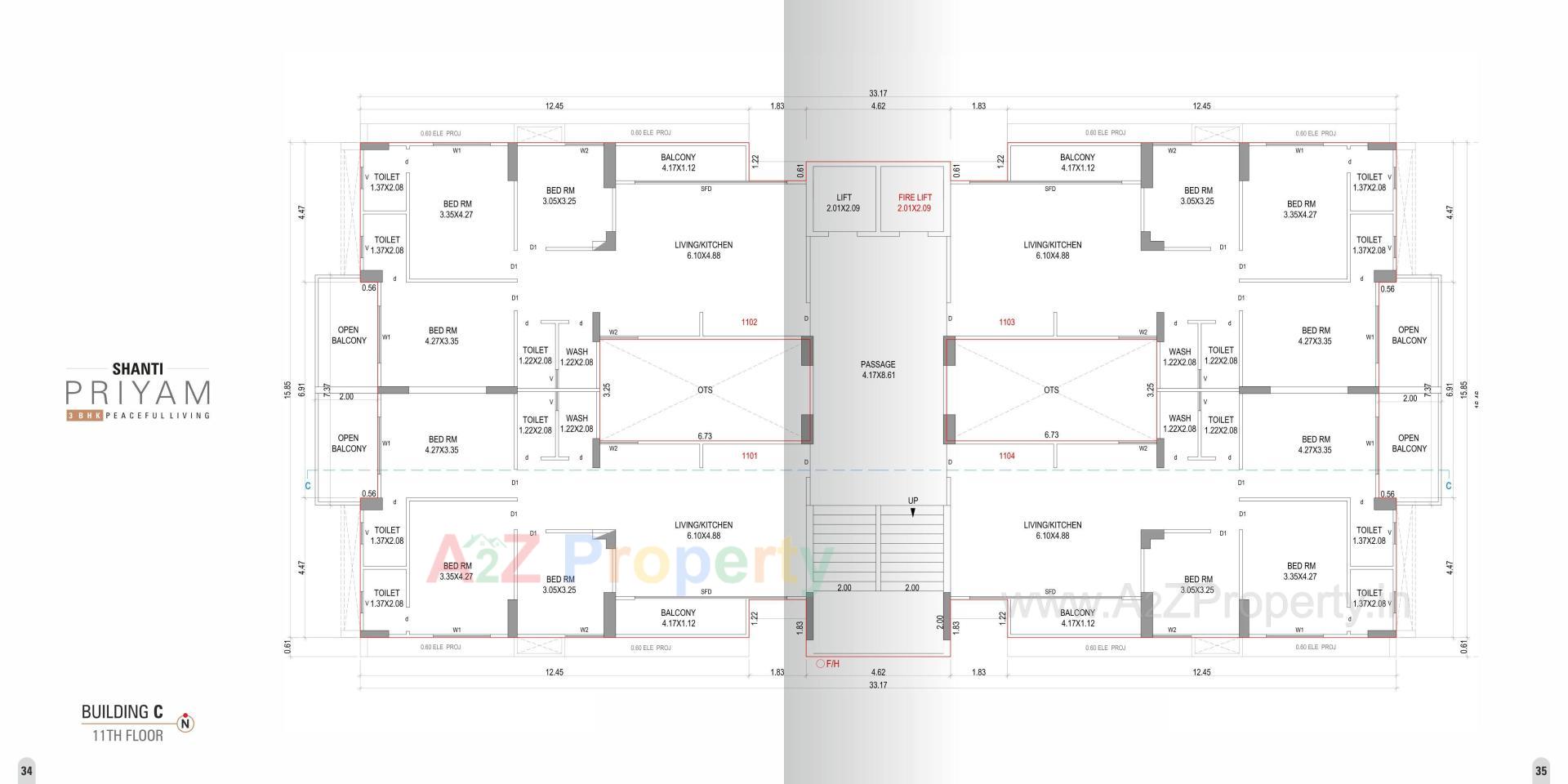 Layout of real estate project Shanti Priyam located at Pal, Surat, Gujarat