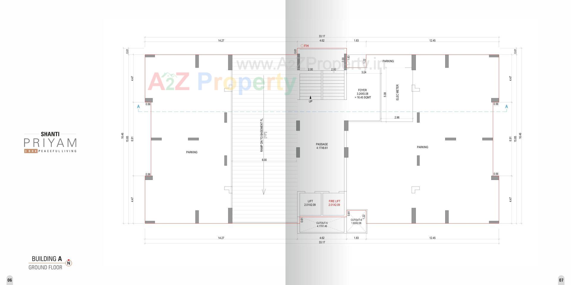 Layout of real estate project Shanti Priyam located at Pal, Surat, Gujarat