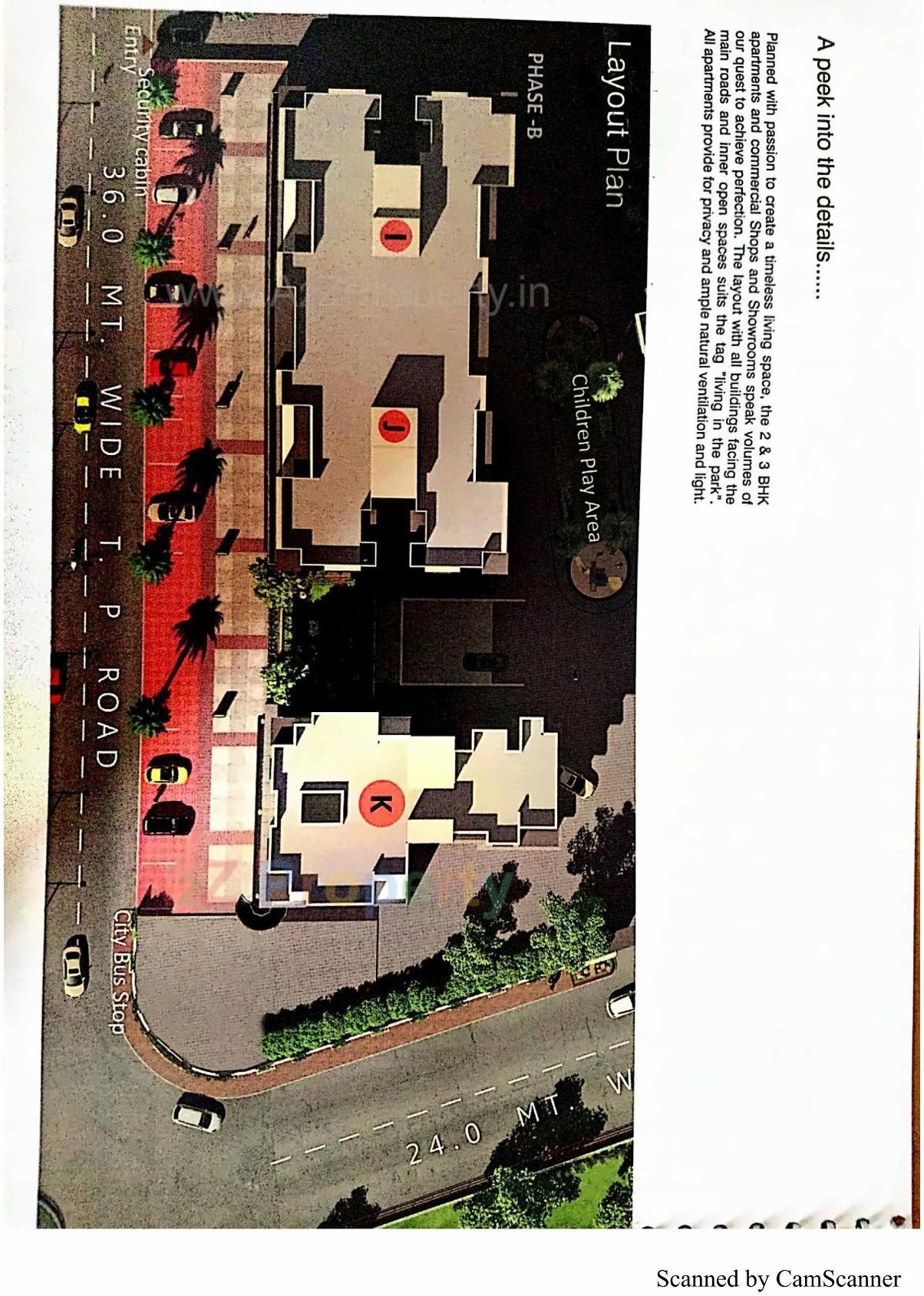 Layout of real estate project Sharanam located at Jahangir-pura, Surat, Gujarat