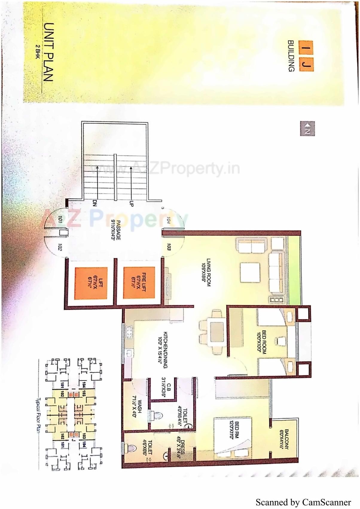Layout of real estate project Sharanam located at Jahangir-pura, Surat, Gujarat