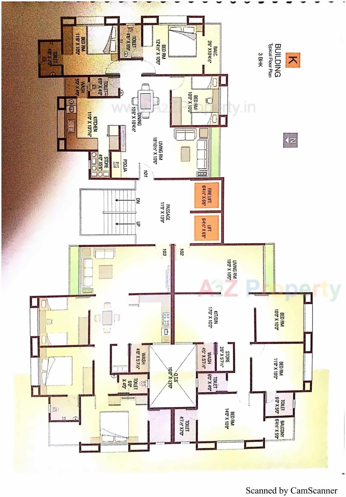 Layout of real estate project Sharanam located at Jahangir-pura, Surat, Gujarat