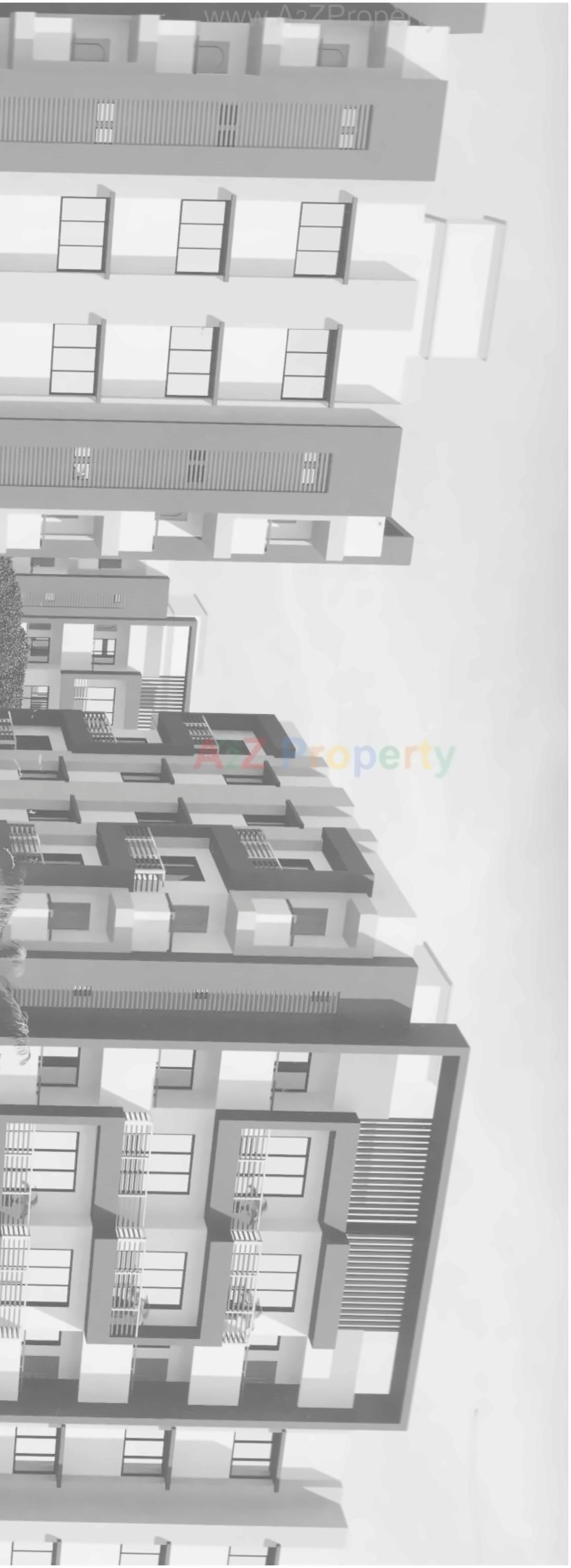 Layout of real estate project Sharnam Residency located at Umbhel, Surat, Gujarat