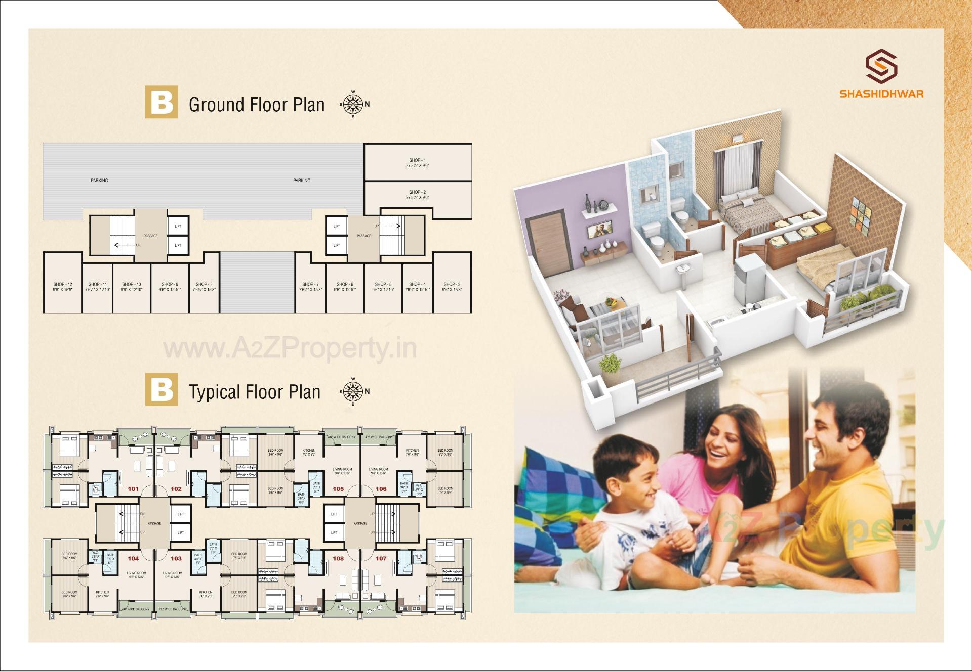 Layout of real estate project Shashidhwar located at Surat, Surat, Gujarat